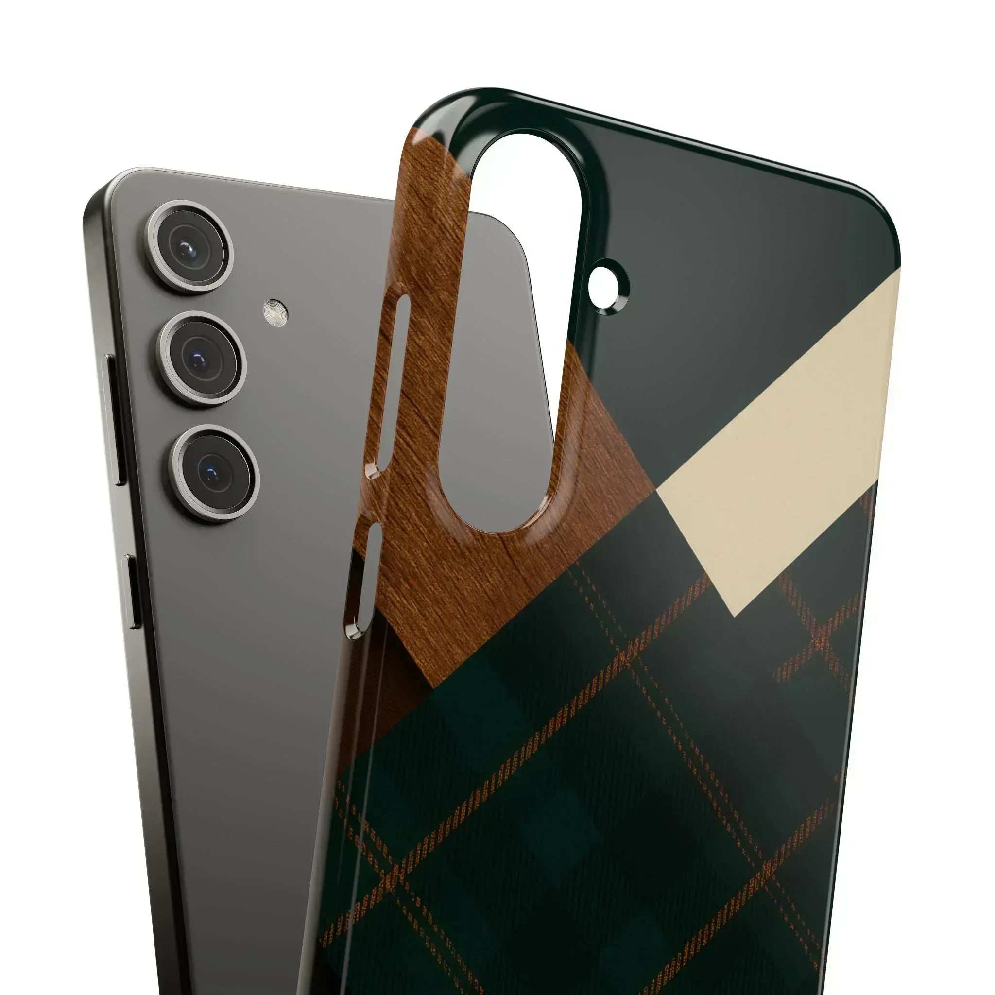 Rustic Green Phone Case for iPhone 8-16 and Galaxy S20-S24 - KARARMDESIGN