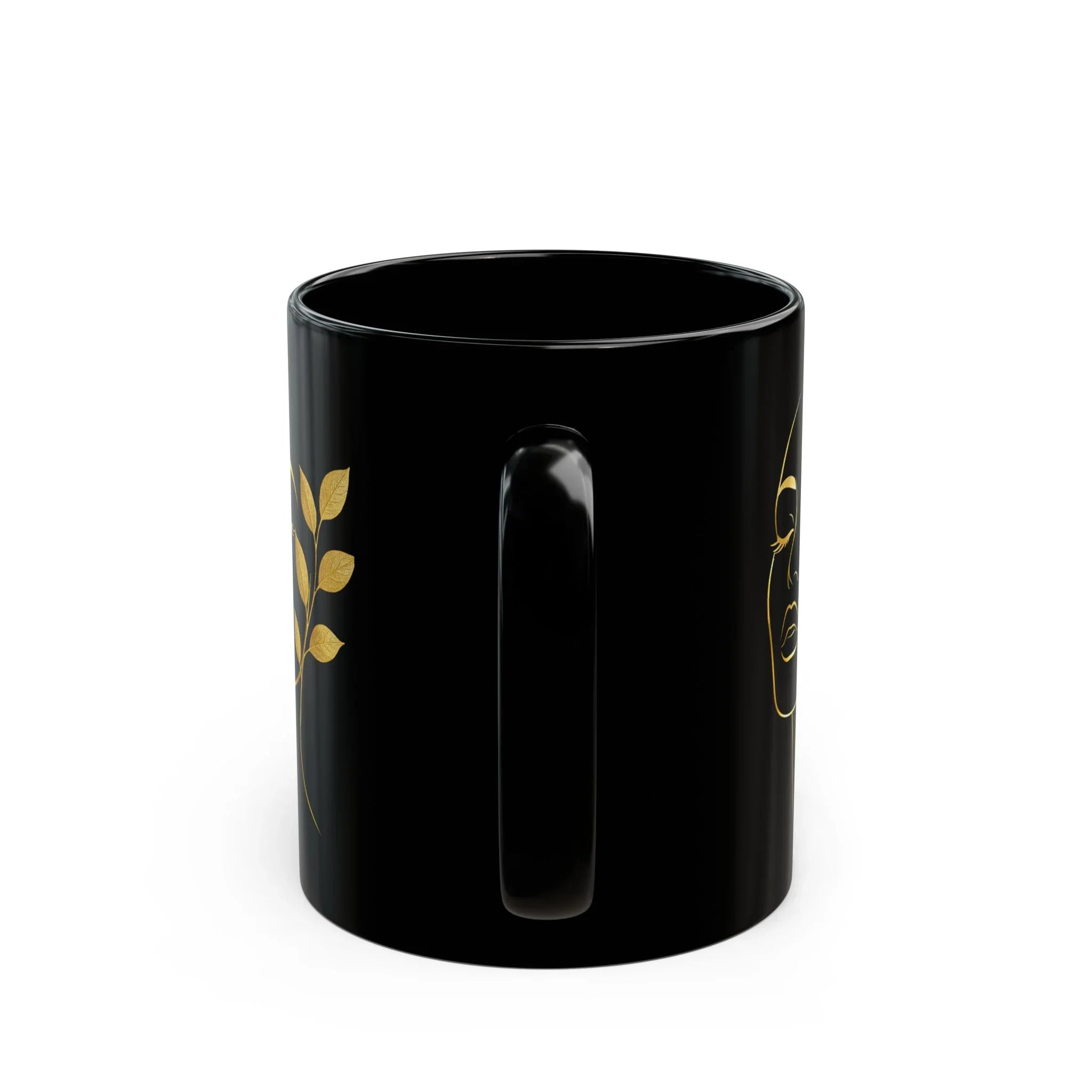 Golden Muse Mug - Black Mug (11oz, 15oz) - KARARMDESIGN