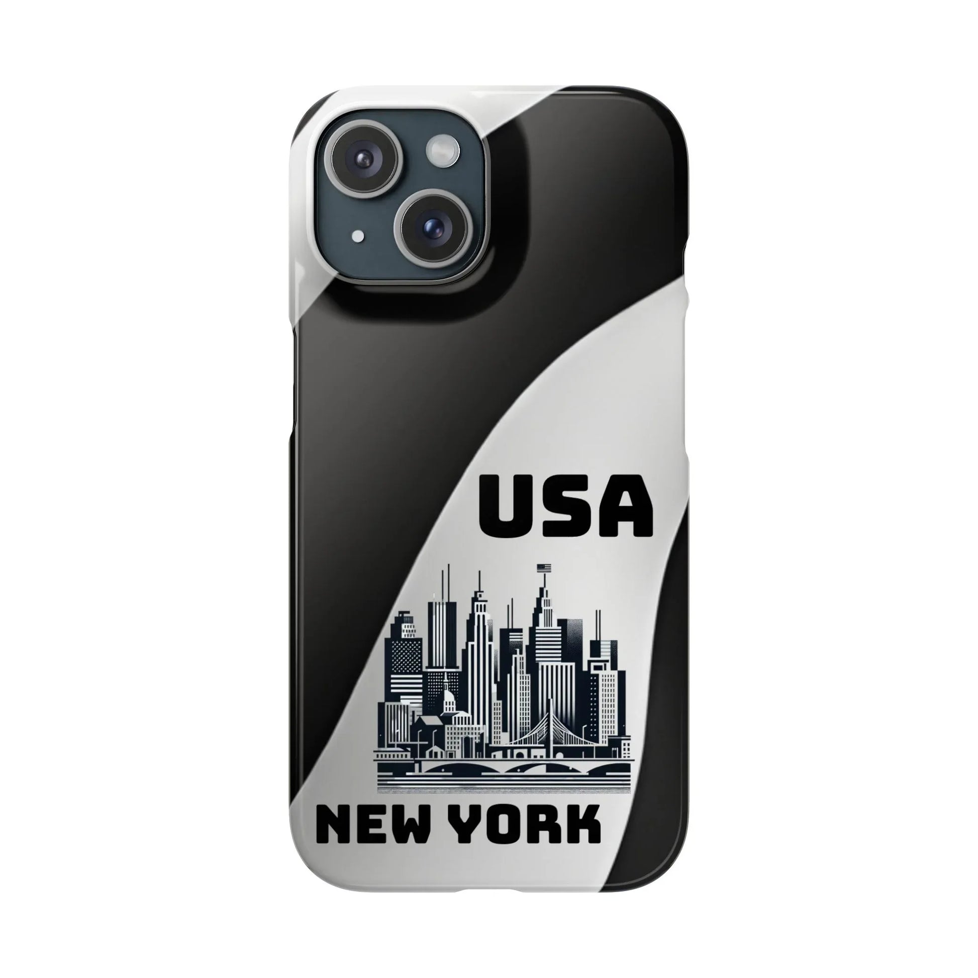 Monochrome New York City Phone Case for iPhone, Galaxy & Pixel - KARARMDESIGN