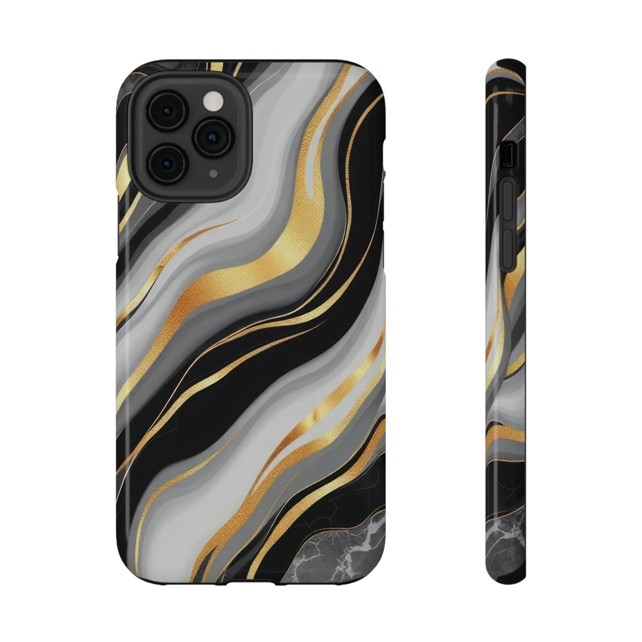 Modern Marble Flow Phone Case for iPhone 11-17 - KARARMDESIGN