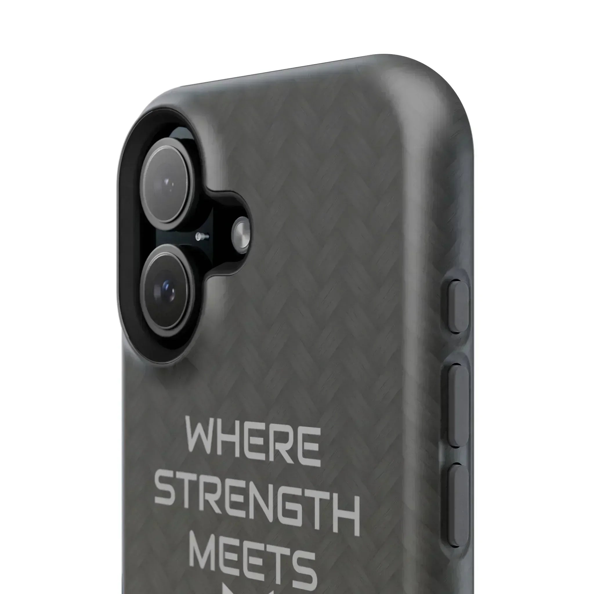 Gray Carbon Phone Case for iPhone 12-16 and Galaxy S21-S22 - KARARMDESIGN