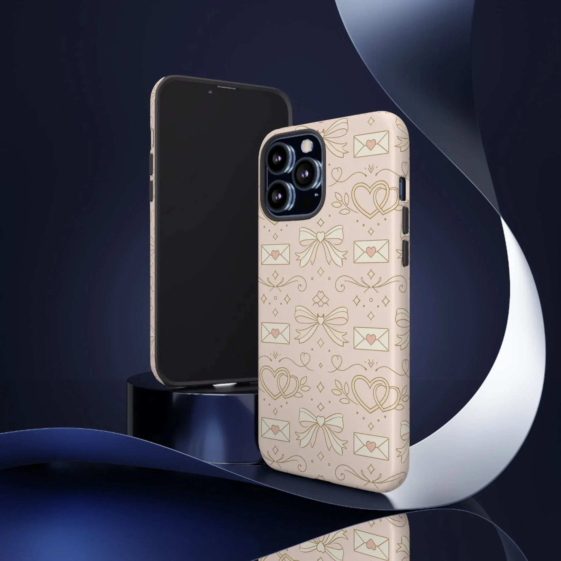 Sweet Romance Tough Phone Case for iPhone 11–17 & Galaxy S10–S25 - KARARMDESIGN