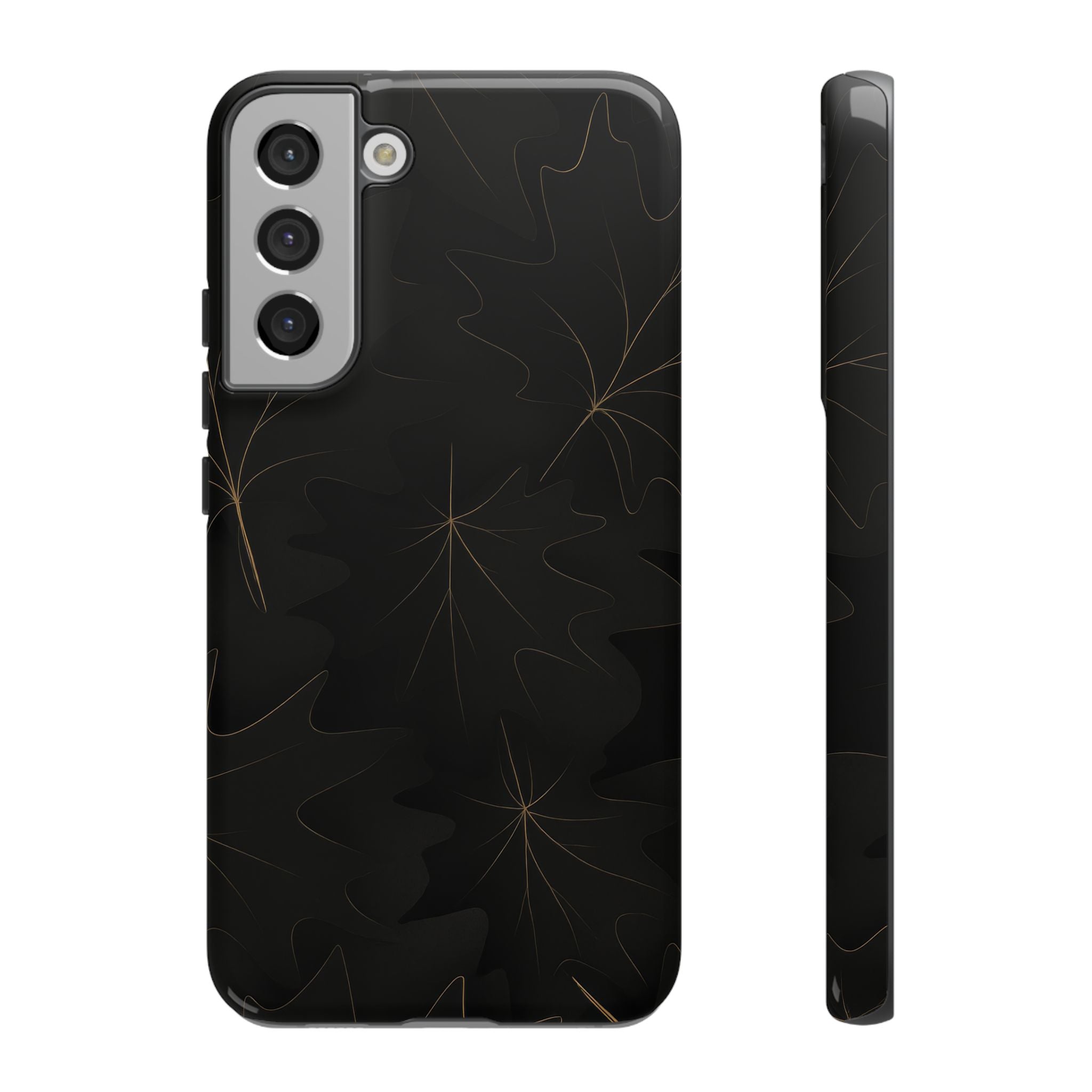 Luxury Fall Leaf Phone Case – Samsung Galaxy S20–S26 & Google Pixel 6-9
