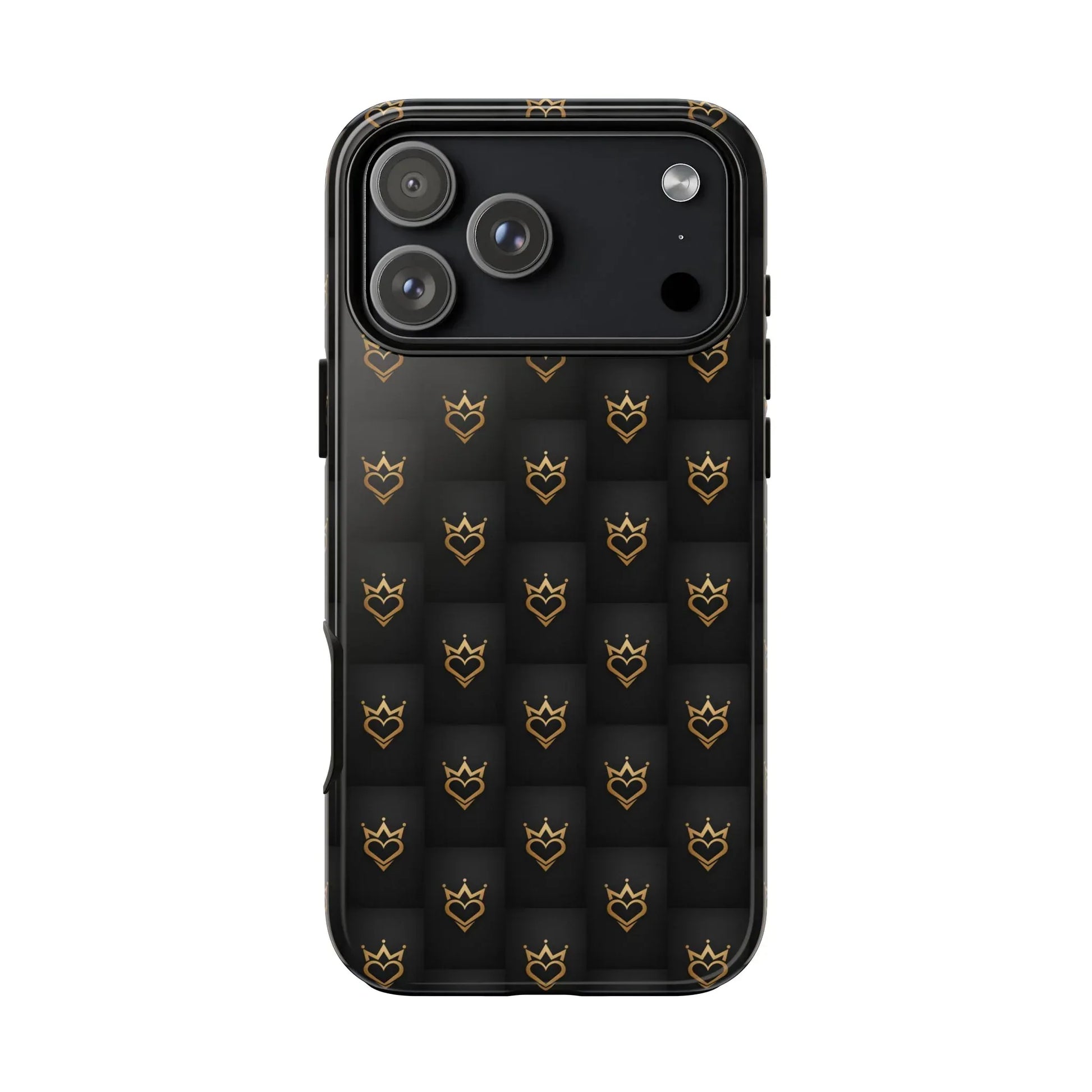 Crowned Heart Doodle Phone Case for iPhone 11-17 & Galaxy S10-S25 - KARARMDESIGN