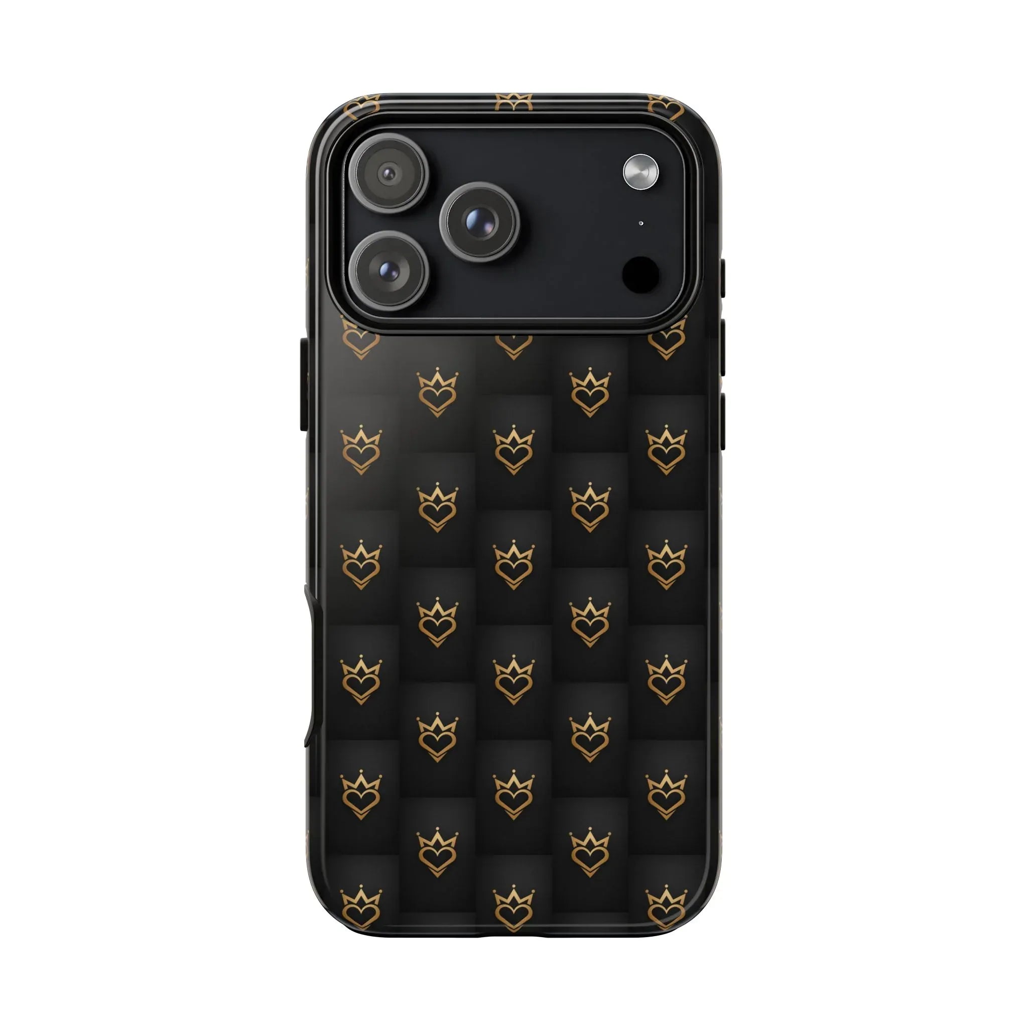 Crowned Heart Doodle Phone Case for iPhone 11-17 & Galaxy S10-S25 - KARARMDESIGN