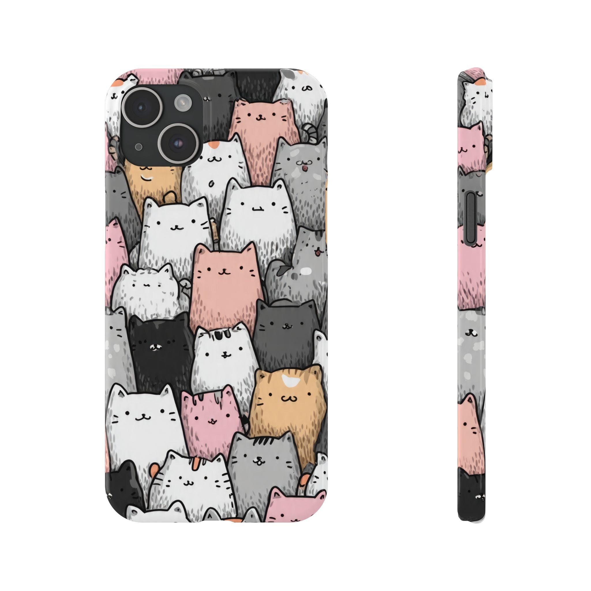 Cat Carnival Phone Case for iPhone 11-17 Models - KARARMDESIGN