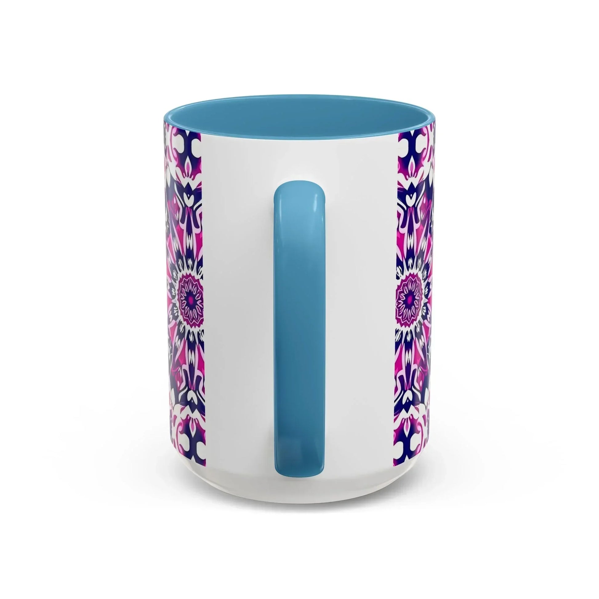 Vibrant Mandala Burst Ceramic Coffee Mug -11 & 15oz - KarArmDesign