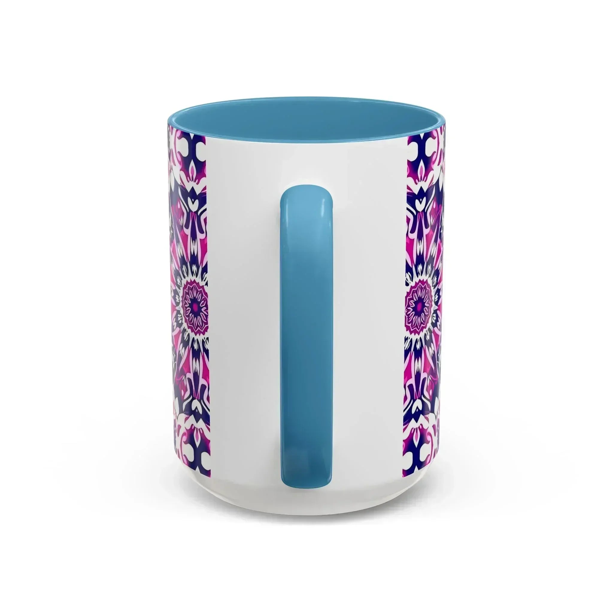 Vibrant Mandala Burst Ceramic Coffee Mug -11 & 15oz - KARARMDESIGN