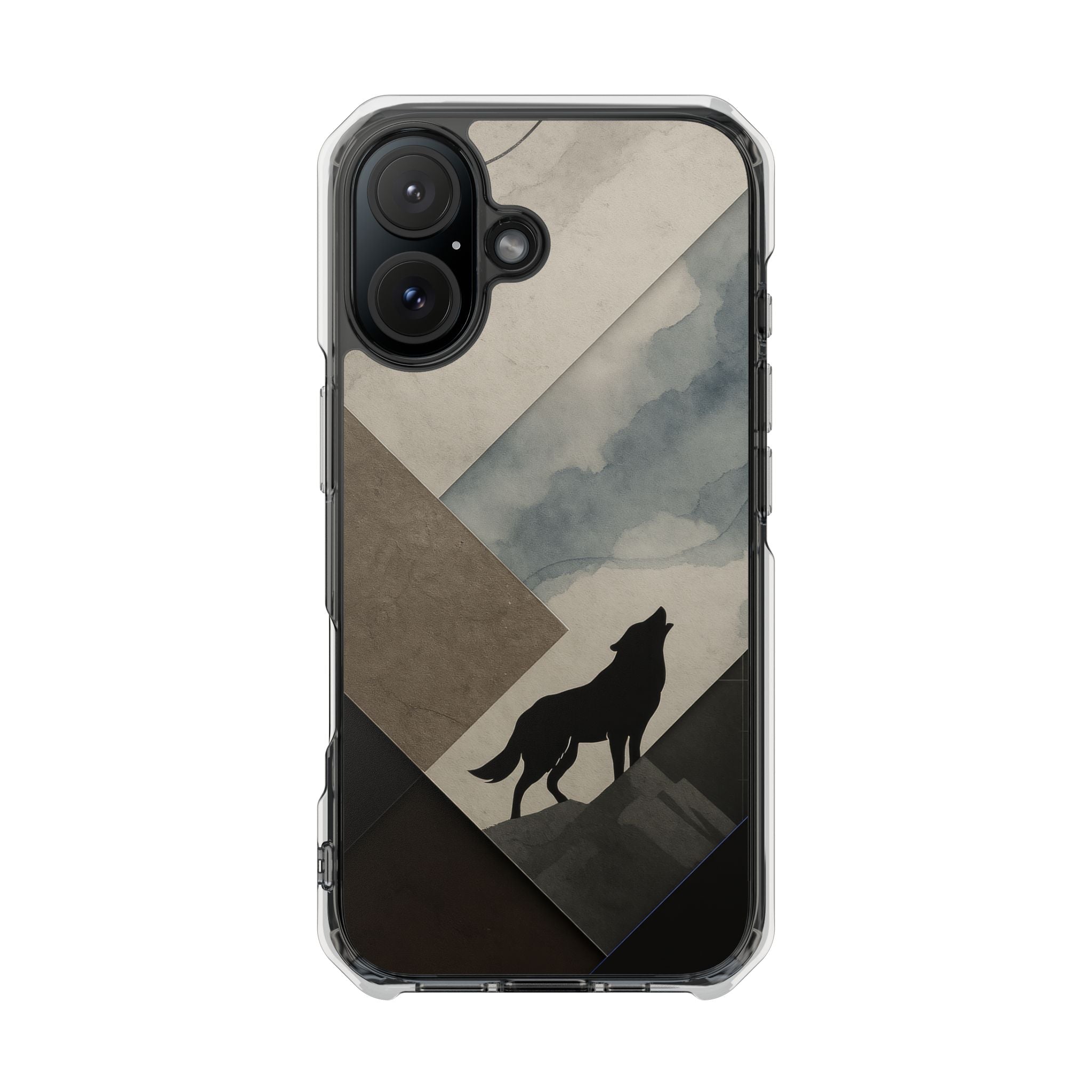 Wolf Silhouette Phone Case for iPhone 14-17