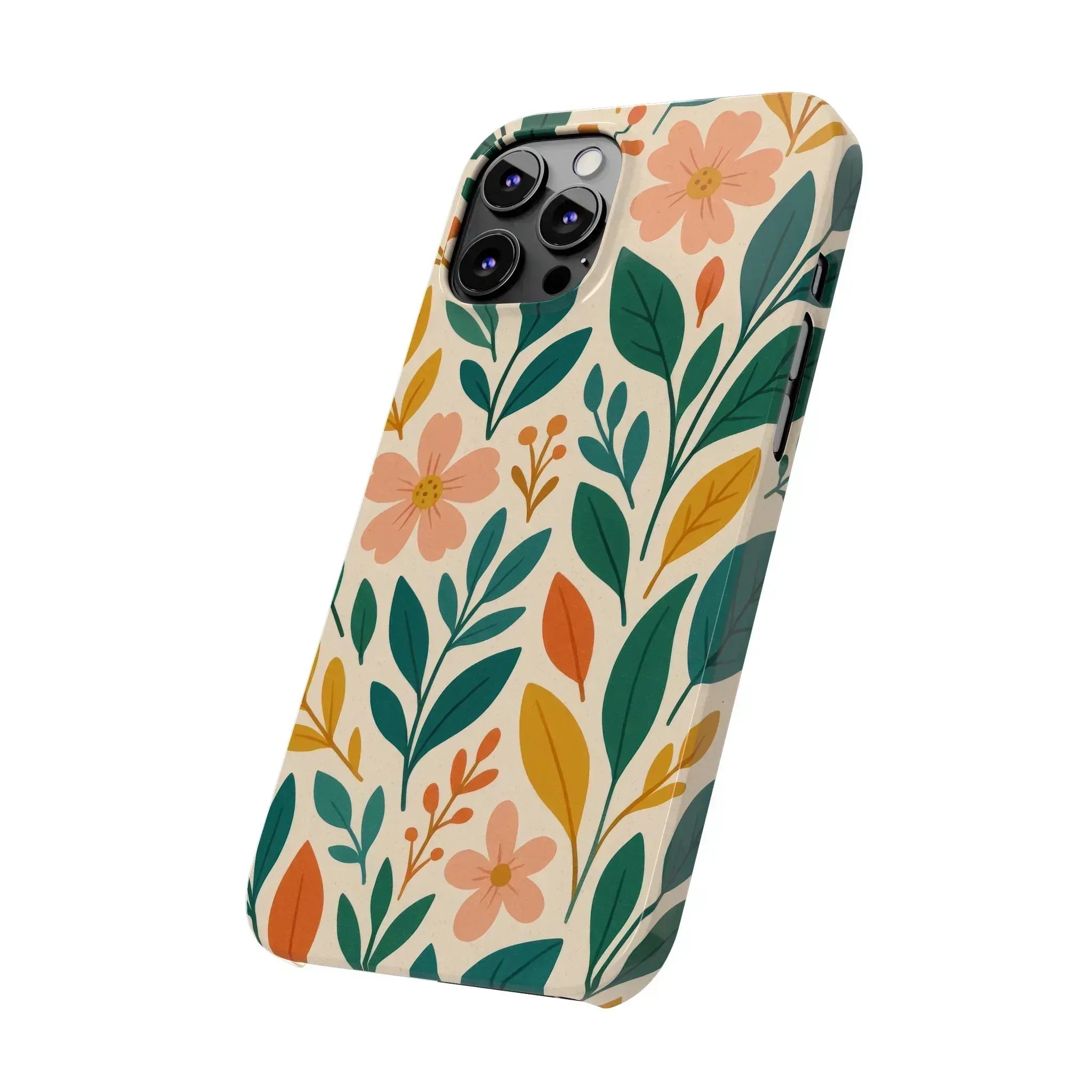 Floral Harmony Phone Case for iPhone 11-16 - KARARMDESIGN