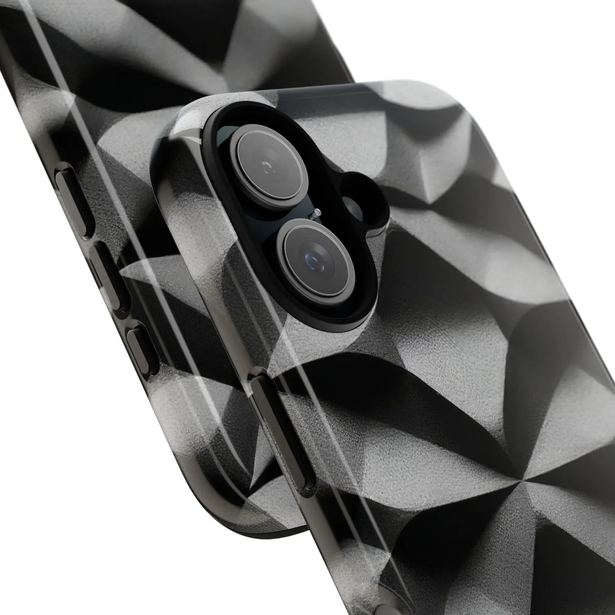 3D Geometric Phone Case for iPhone 8–17 - KARARMDESIGN