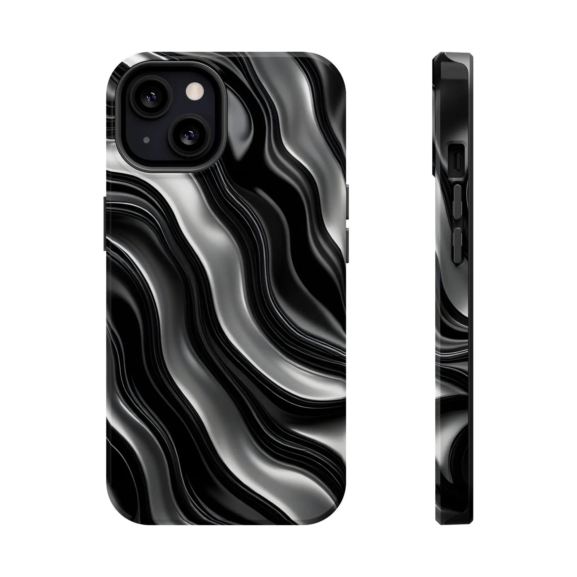 Wavy Illusion Marble Phone Case for iPhone 13-17 - KARARMDESIGN