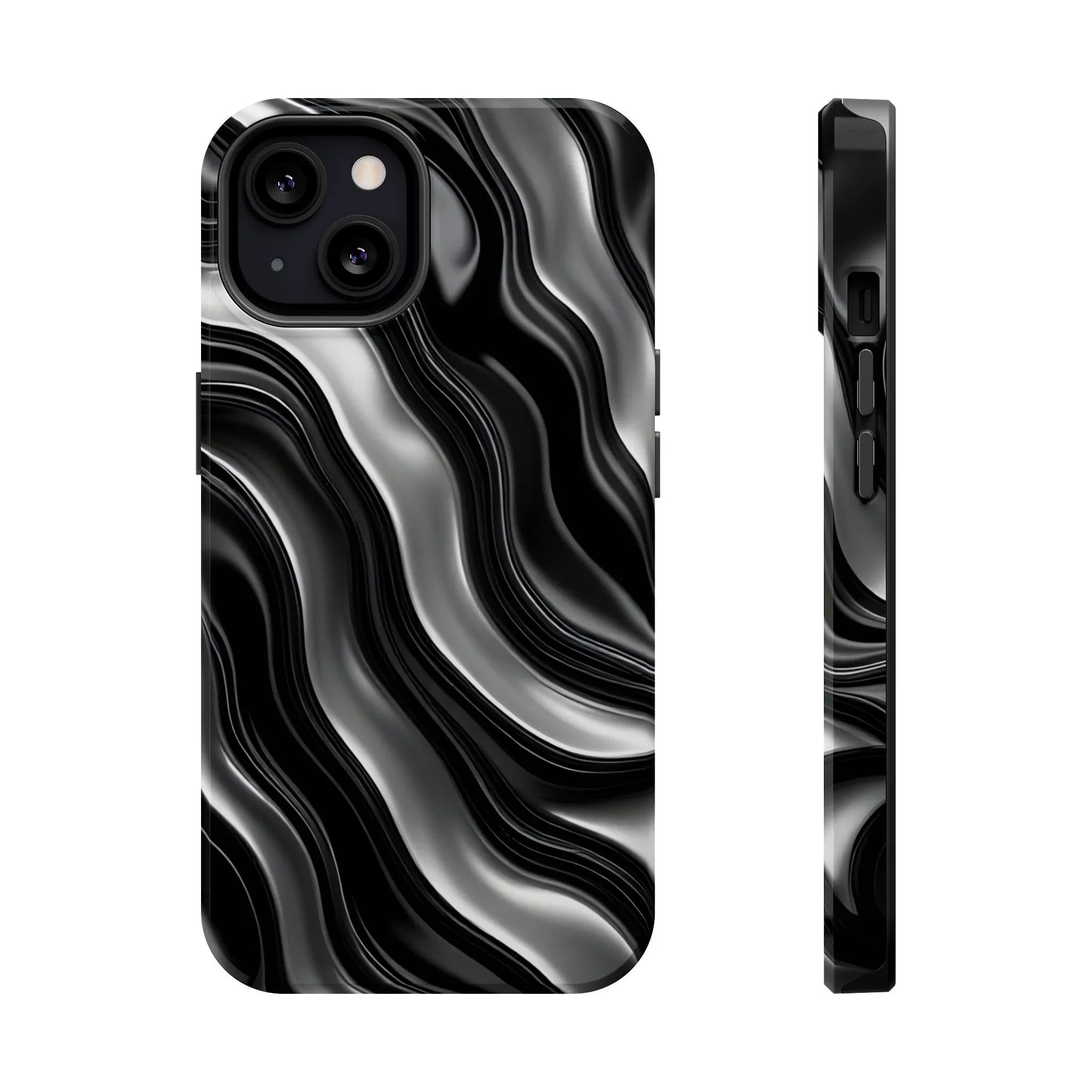 Wavy Illusion Marble Phone Case for iPhone 13-17 - KARARMDESIGN