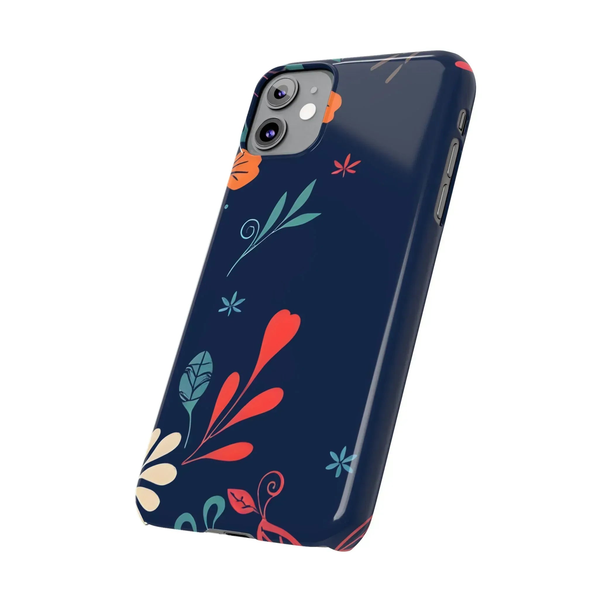 Nightshade Blossoms Phone Case for iPhone 11-17 - KARARMDESIGN