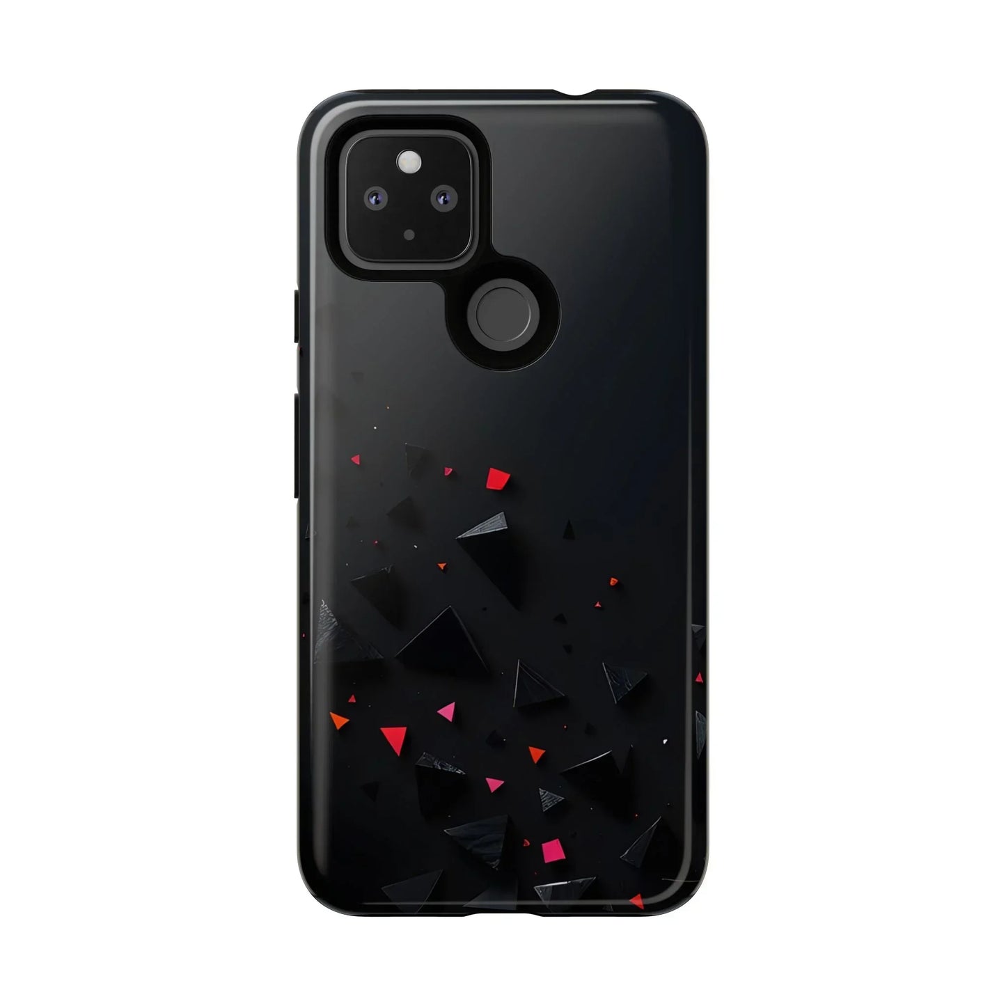 Black and Red Neon Phone Case for iPhone 8-16 and Pixel up to 9 Models - KarArmDesign