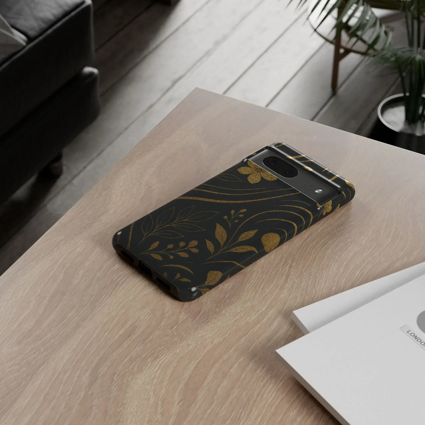 Foil Frenzy Abstract Gold Pattern Phone Case for Samsung Galaxy and Google Pixel - KarArmDesign