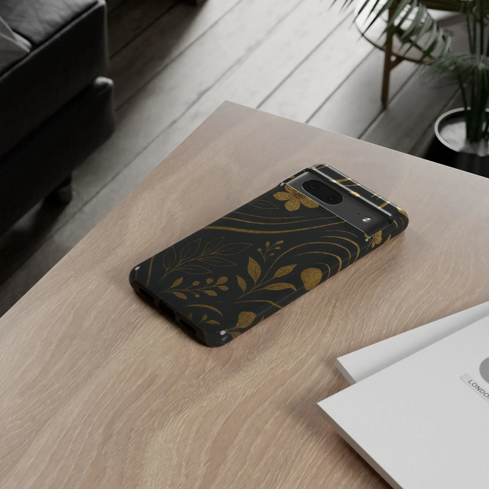 Foil Frenzy Abstract Gold Pattern Phone Case for Samsung Galaxy and Google Pixel - KarArmDesign