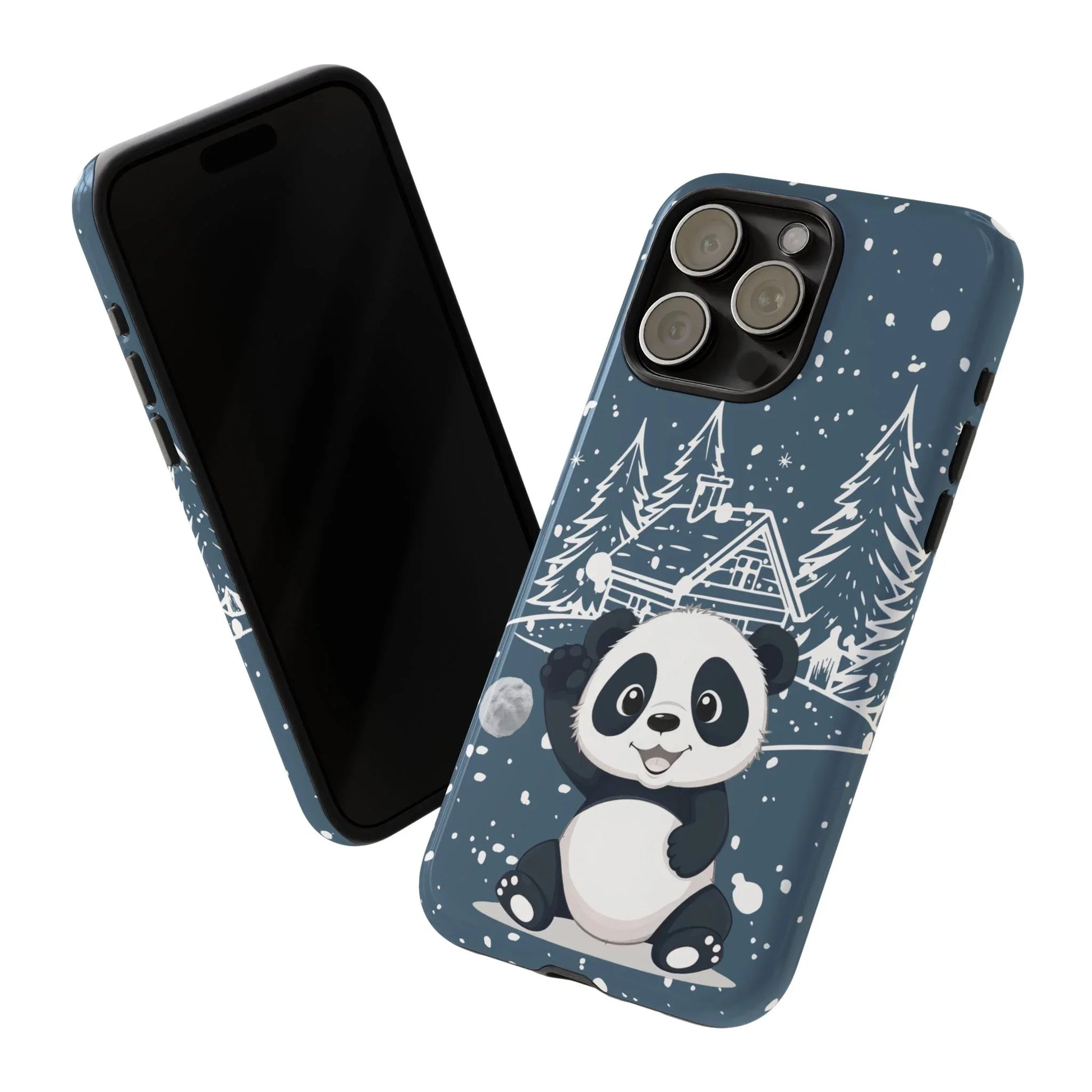 Cute Panda in a Winter Wonderland Phone Case for iPhone 8-17 - KARARMDESIGN
