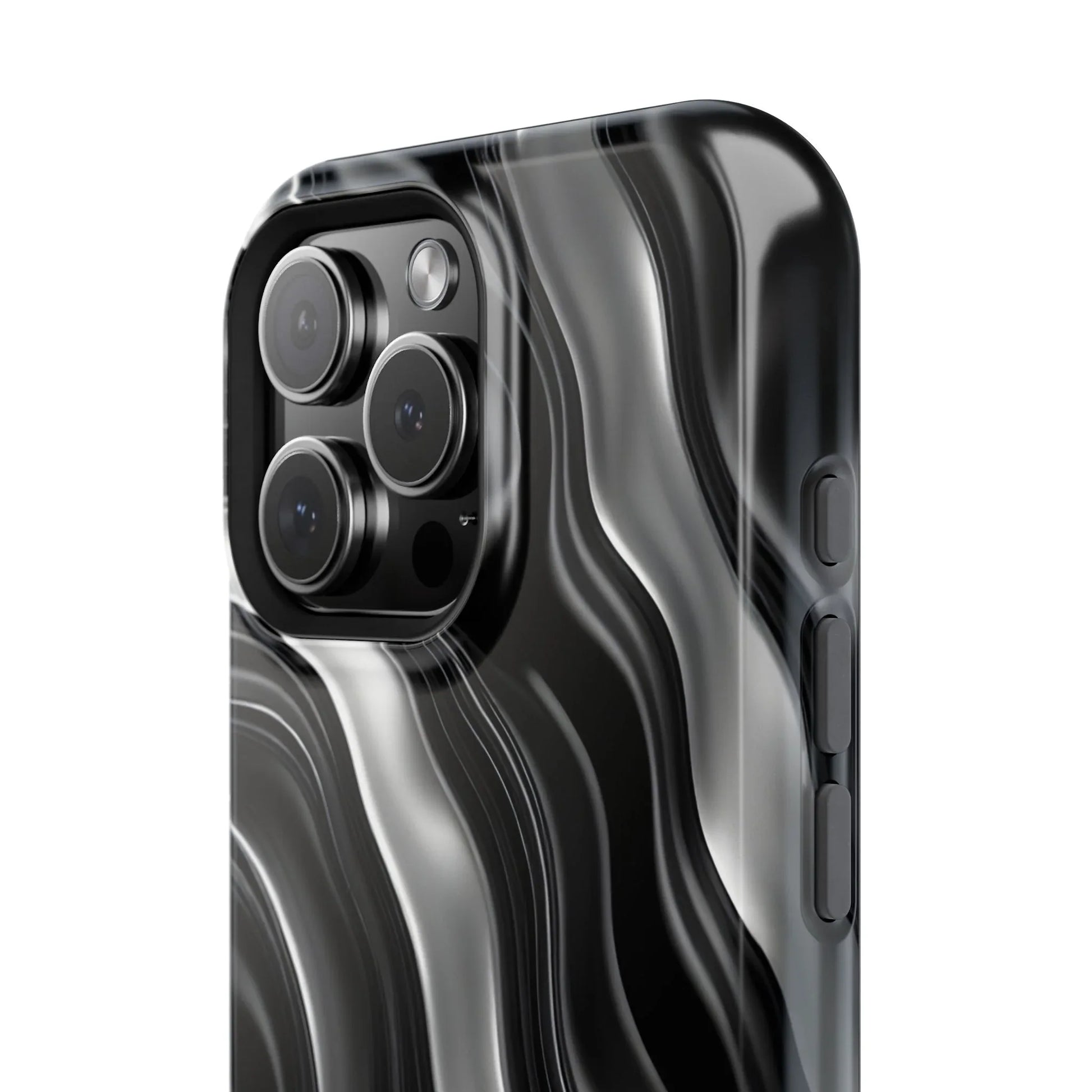 Wavy Illusion Marble Phone Case for iPhone 13-17 - KARARMDESIGN