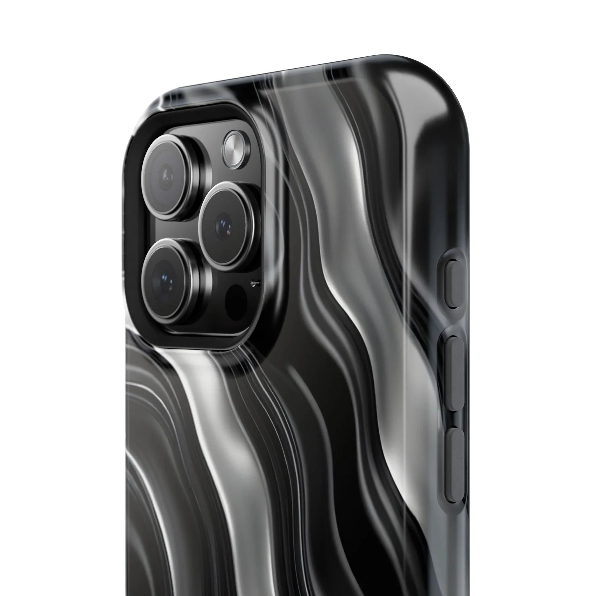 Wavy Illusion Marble Phone Case for iPhone 13-17 - KARARMDESIGN