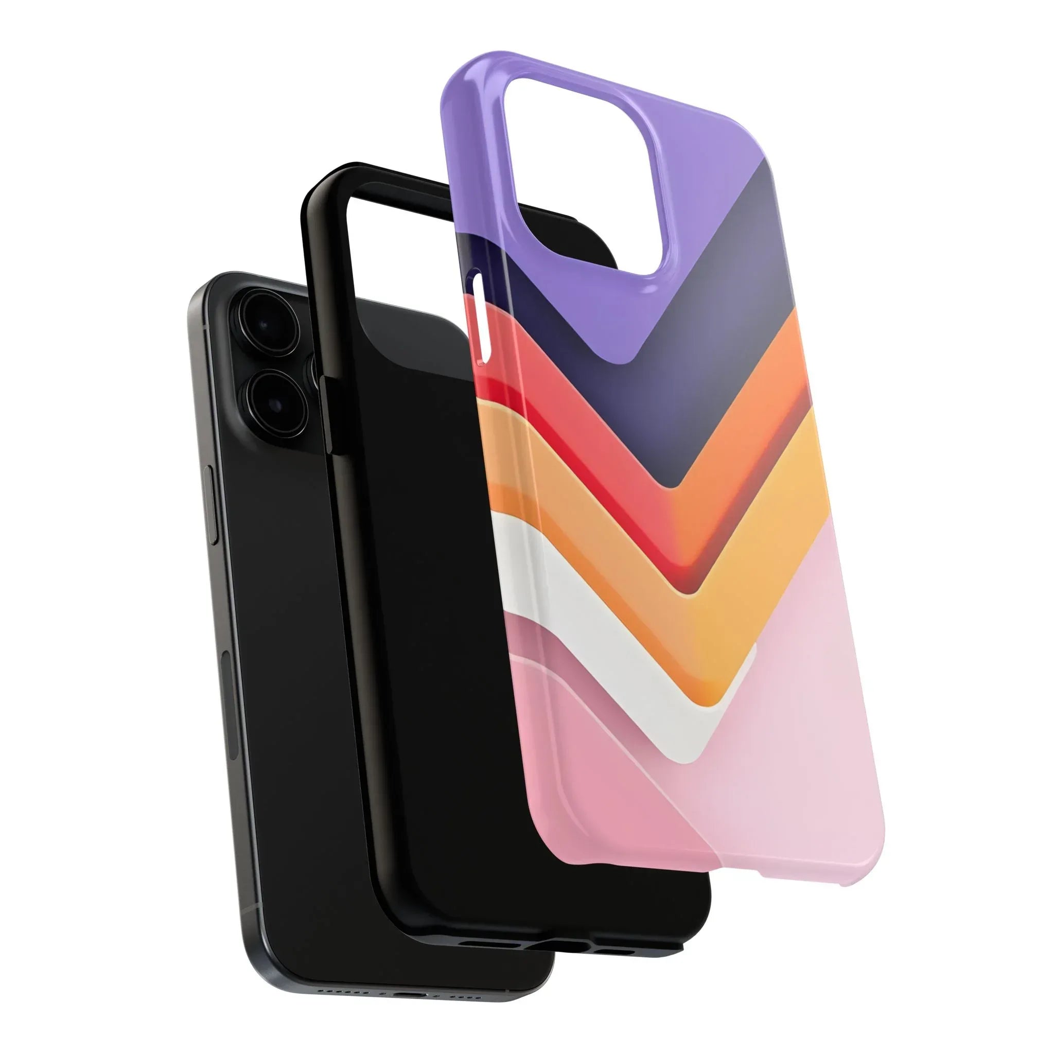 Vibrant Geometric Chevron Phone Case for iPhone and Galaxy - KARARMDESIGN
