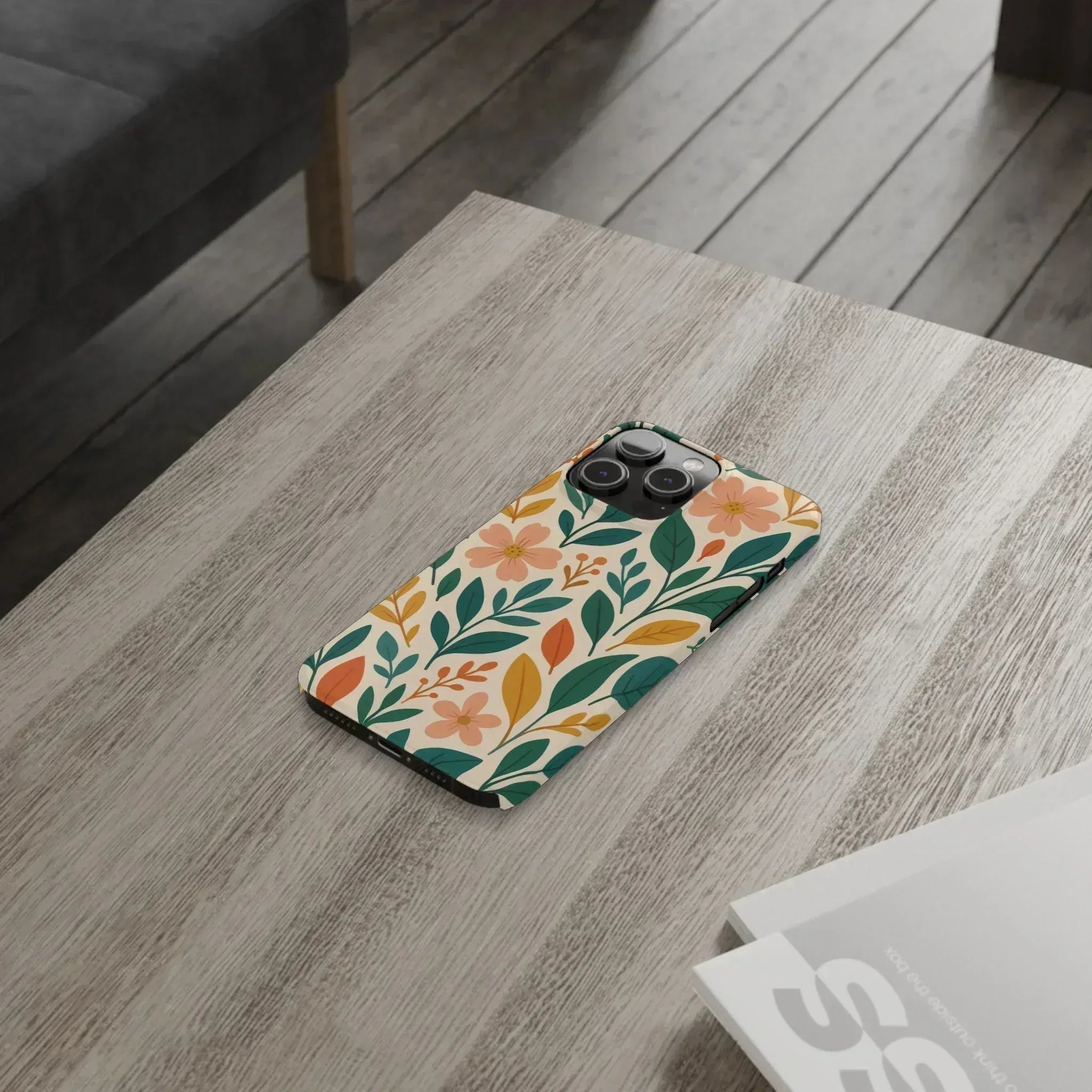 Floral Harmony Phone Case for iPhone 11-16 - KARARMDESIGN