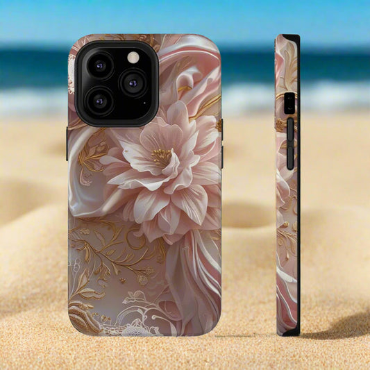 Elegant Floral Impact-Resistant Phone Case for iPhone 12-16 and Samsung Galaxy S21-S22 Models - KarArmDesign