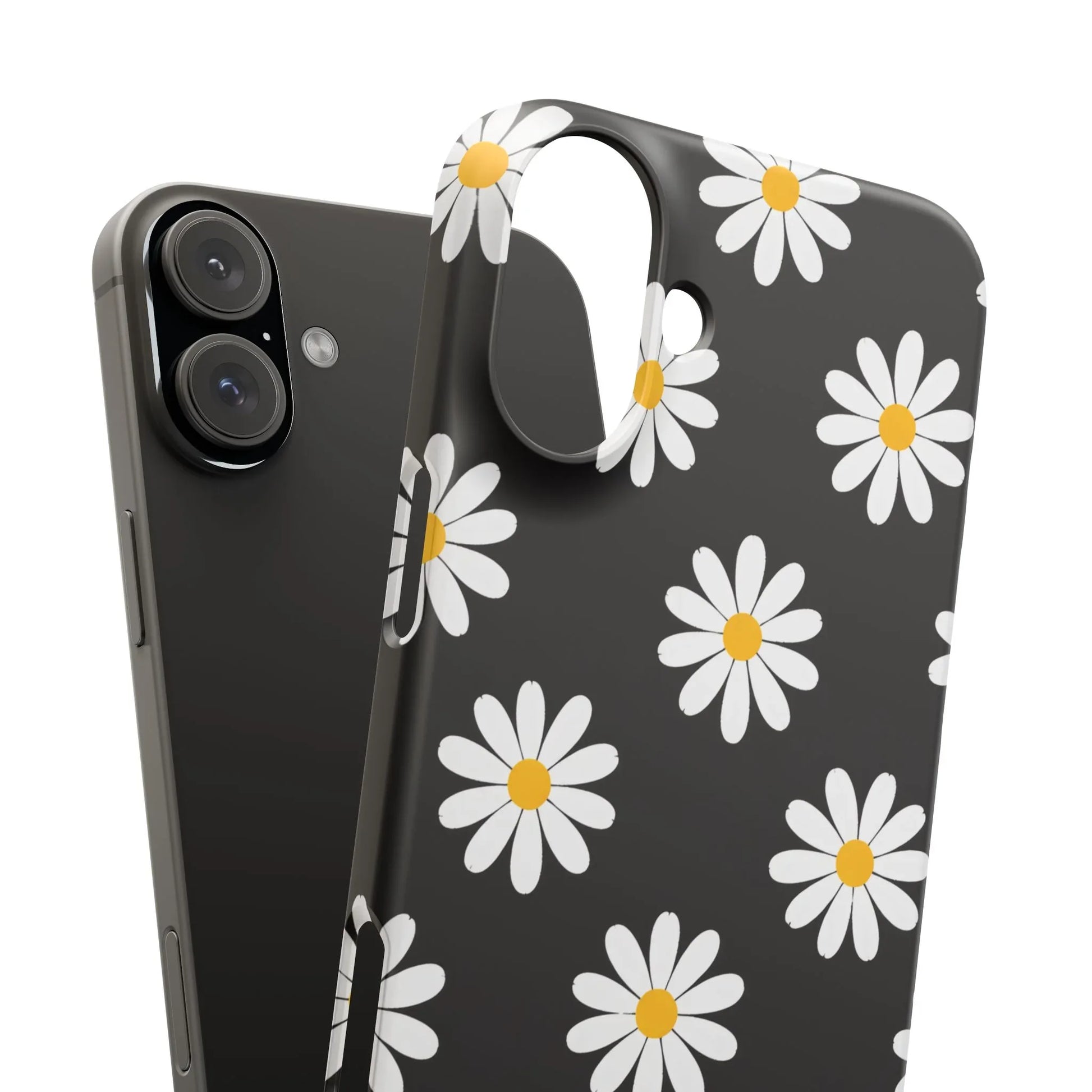 Daisy Charm Phone Case for iPhone 11-17 and Galaxy S20-S25 - KARARMDESIGN