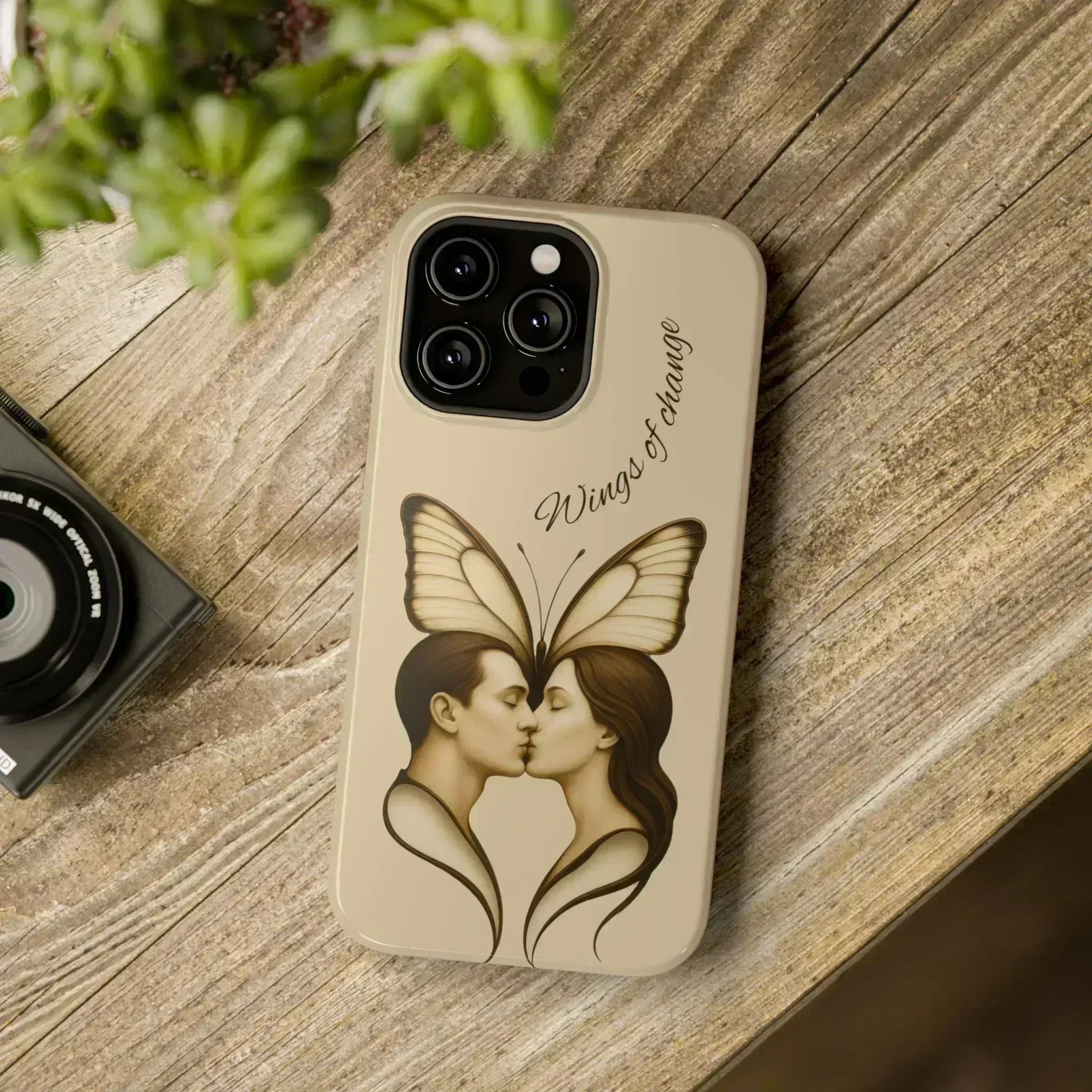 Romantic Butterfly Couple Phone Case for iPhone 12-16 and Galaxy S21-S22 - KARARMDESIGN