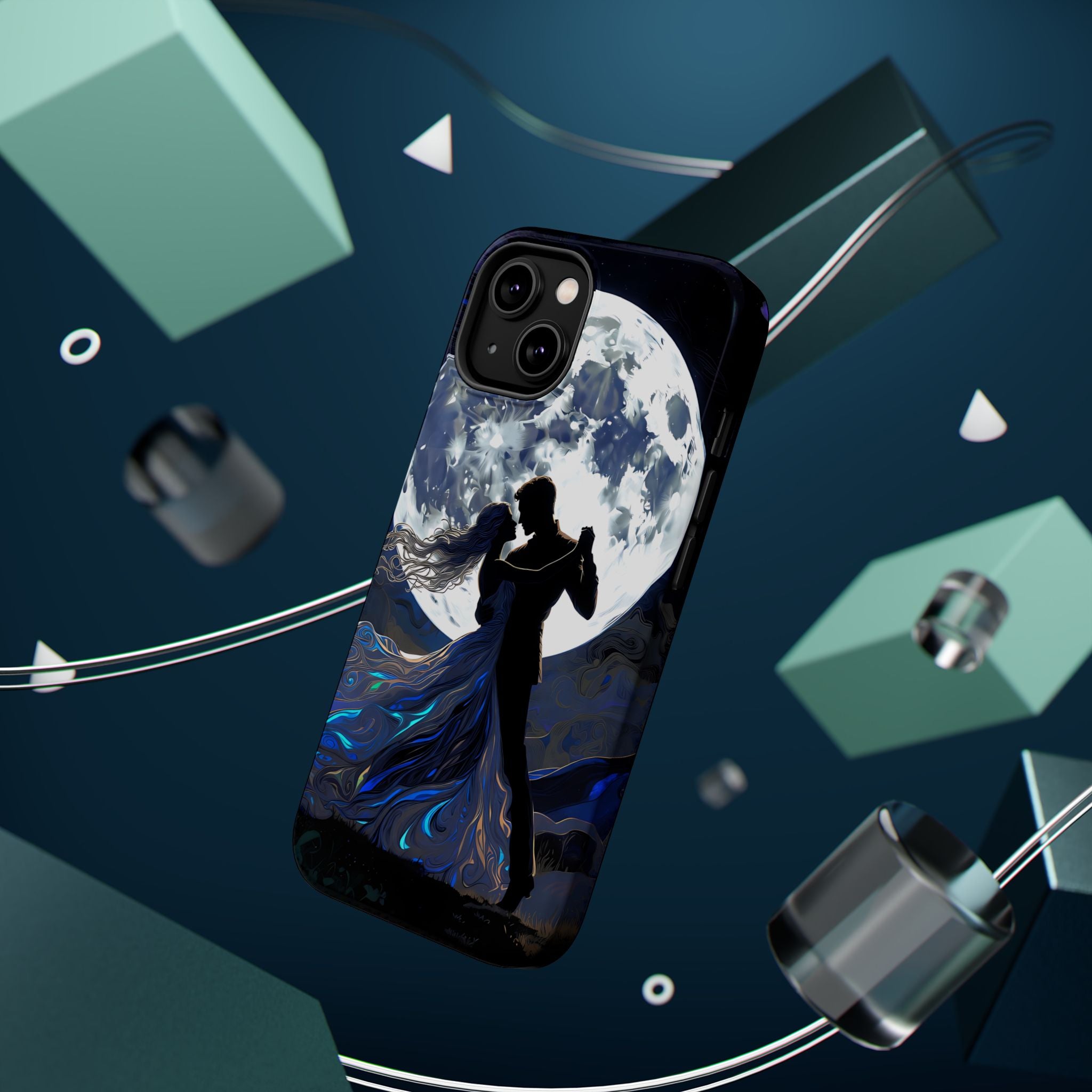 Romantic Moonlight Dance Magnetic Phone Case – iPhone 15–17 & Samsung Galaxy S26