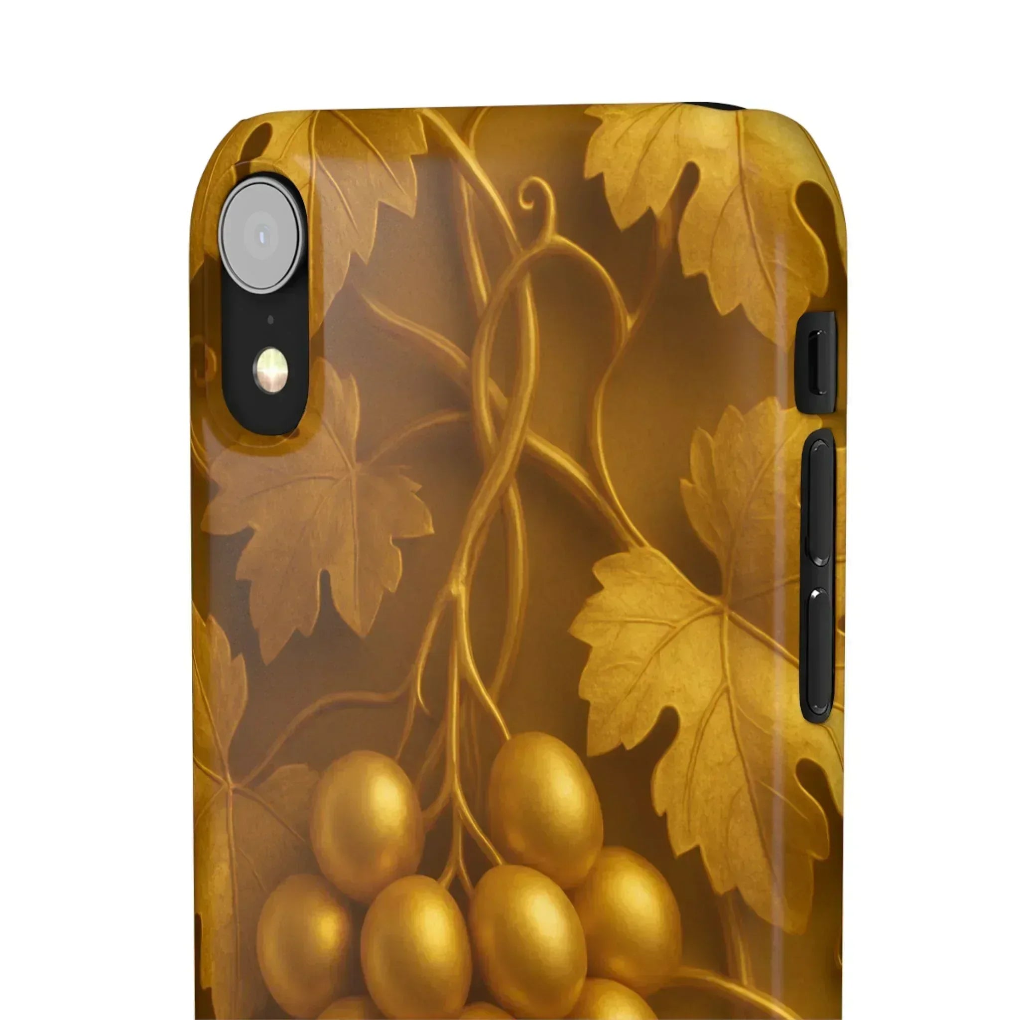 Golden Grapes Phone Case for iPhone 8–16 - KARARMDESIGN