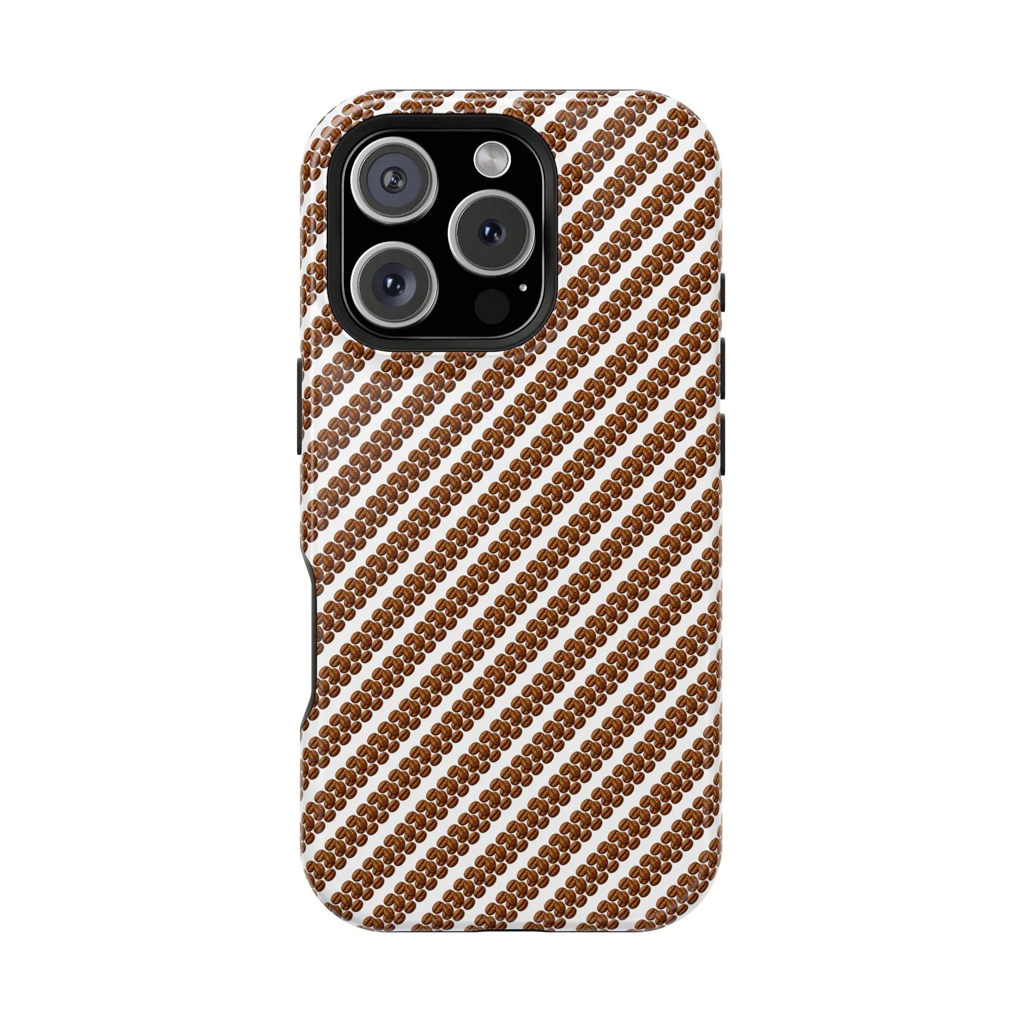 Stylish Coffee Pattern Phone Case for iPhone 11–17 and Galaxy S21–S22 - KARARMDESIGN