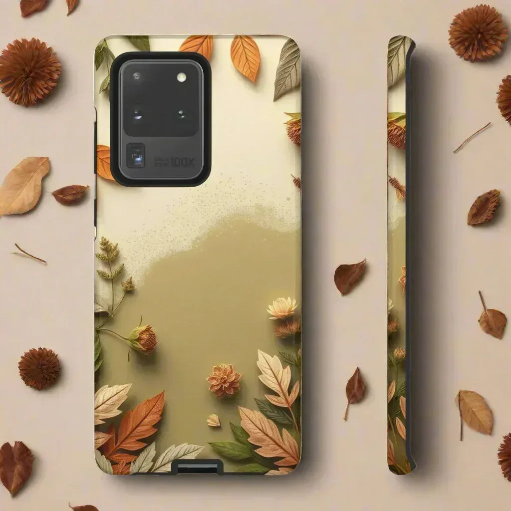 Autumn Leaves Phone Case for iPhone 8–16 and Galaxy S10–S25 - KARARMDESIGN