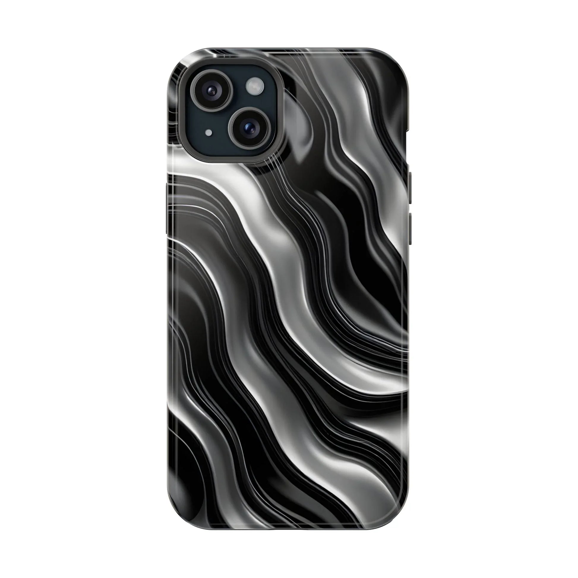 Wavy Illusion Marble Phone Case for iPhone 13-17 - KARARMDESIGN