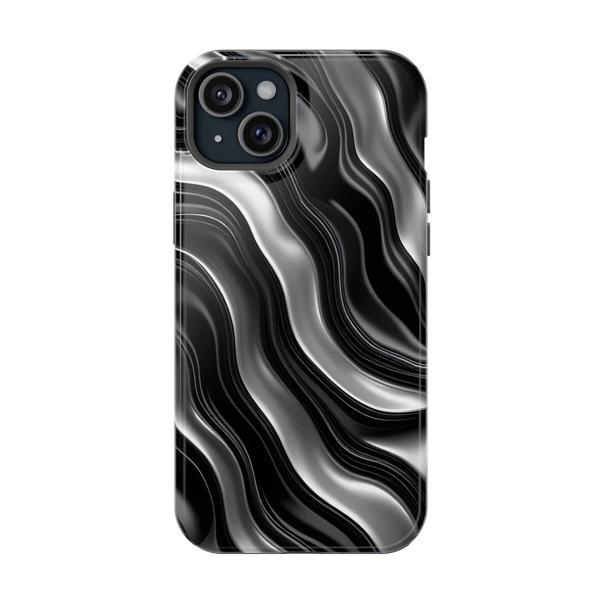 Wavy Illusion Marble Phone Case for iPhone 13-17 - KARARMDESIGN