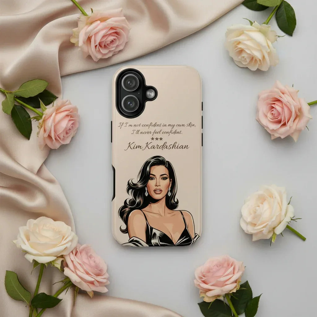 Kim Kardashian Quote Phone Case – Illustrated for iPhone 15-17 Models - KARARMDESIGN