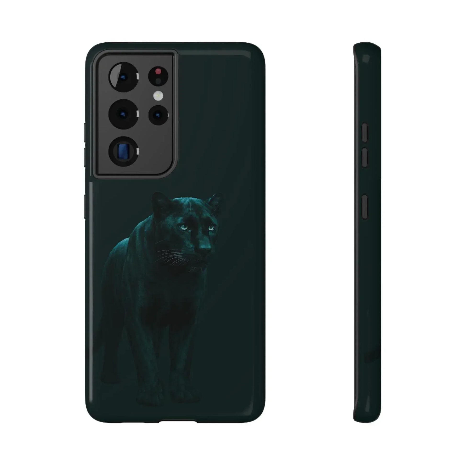 Black Panther Phone Case for iPhone 12-16 and Galaxy S21-S22 - KARARMDESIGN