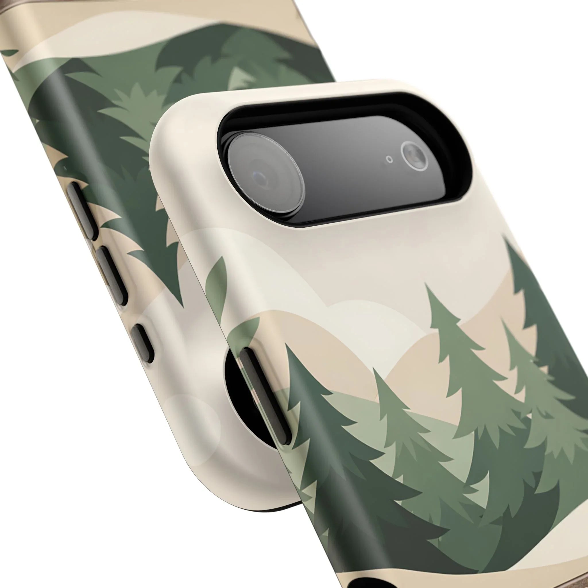 Forest Leather Phone Case for iPhone 11-17 and Galaxy S21-S25 - KARARMDESIGN