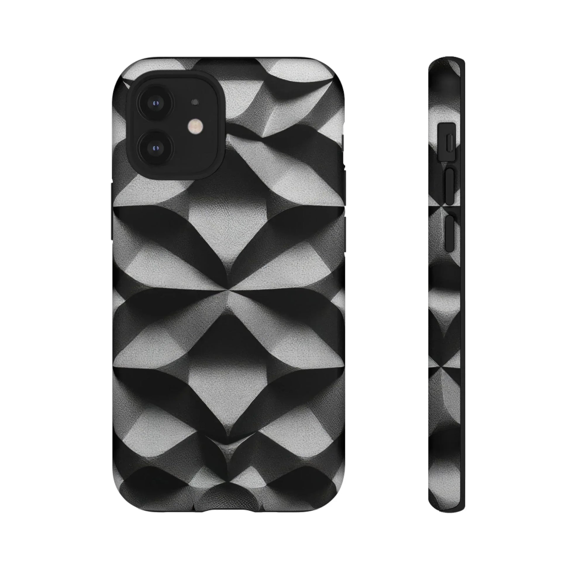 3D Geometric Phone Case for iPhone 8–17 - KARARMDESIGN