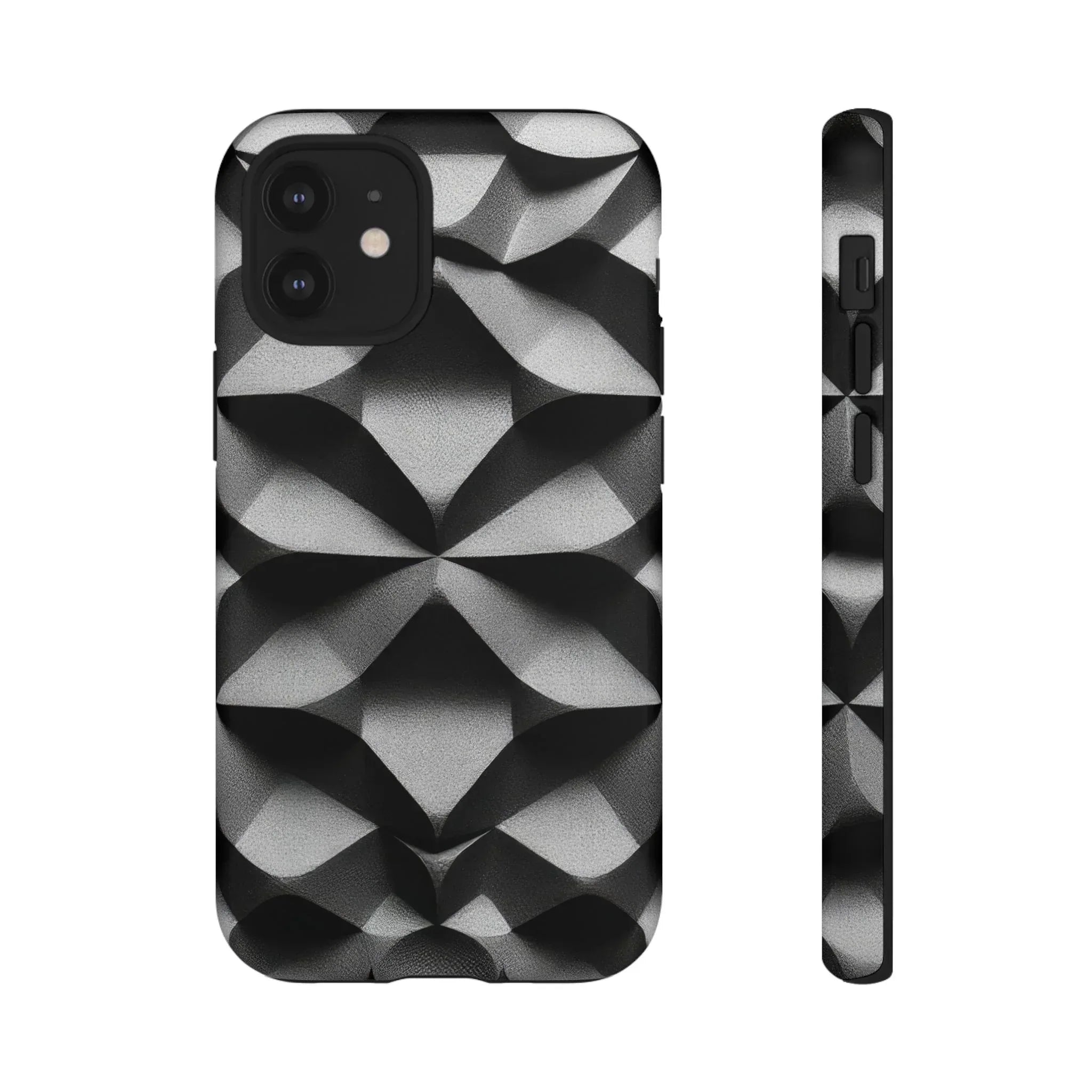 3D Geometric Phone Case for iPhone 8–17 - KARARMDESIGN