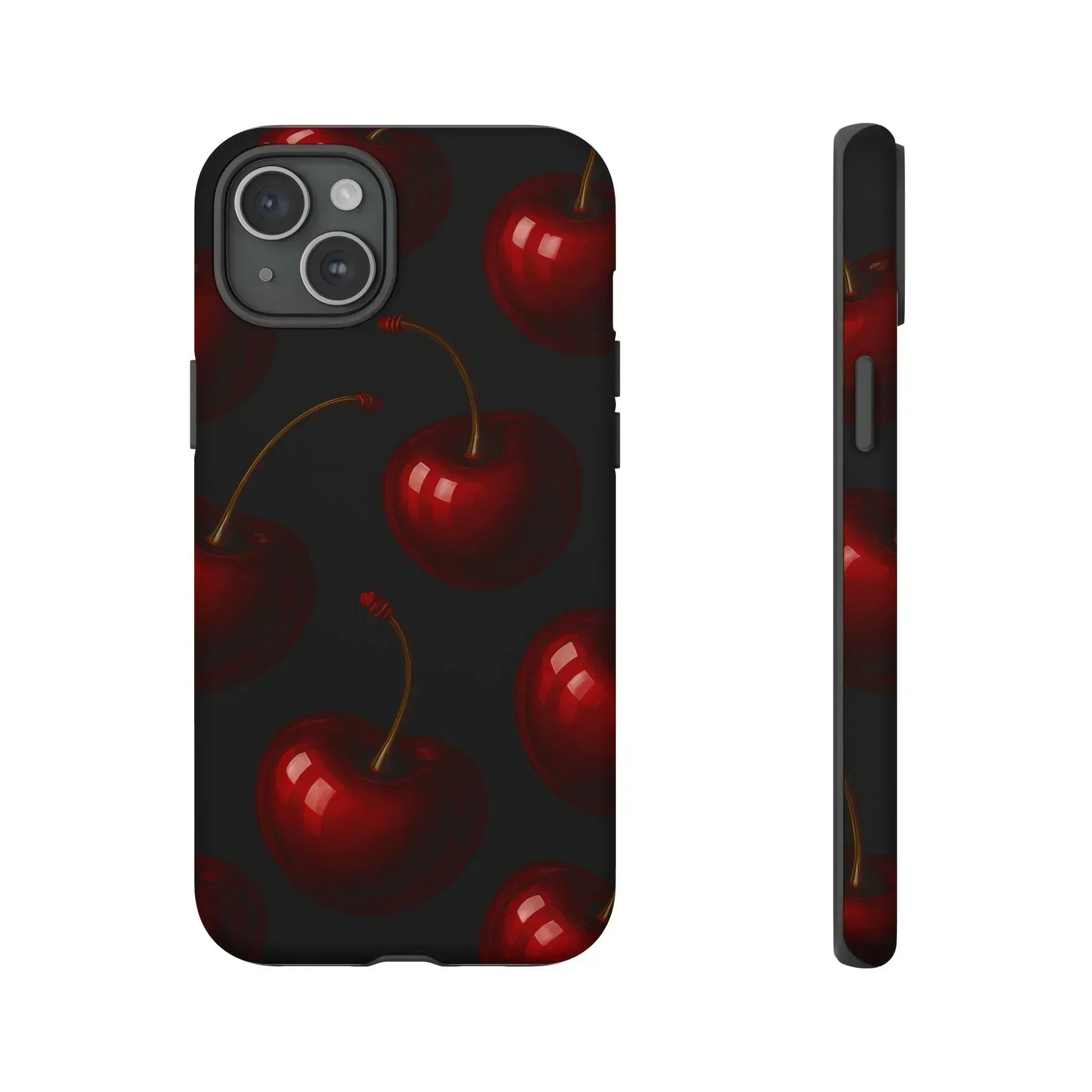 Cherry Phone Case for iPhone X-16 and Galaxy S20-S25 - KARARMDESIGN