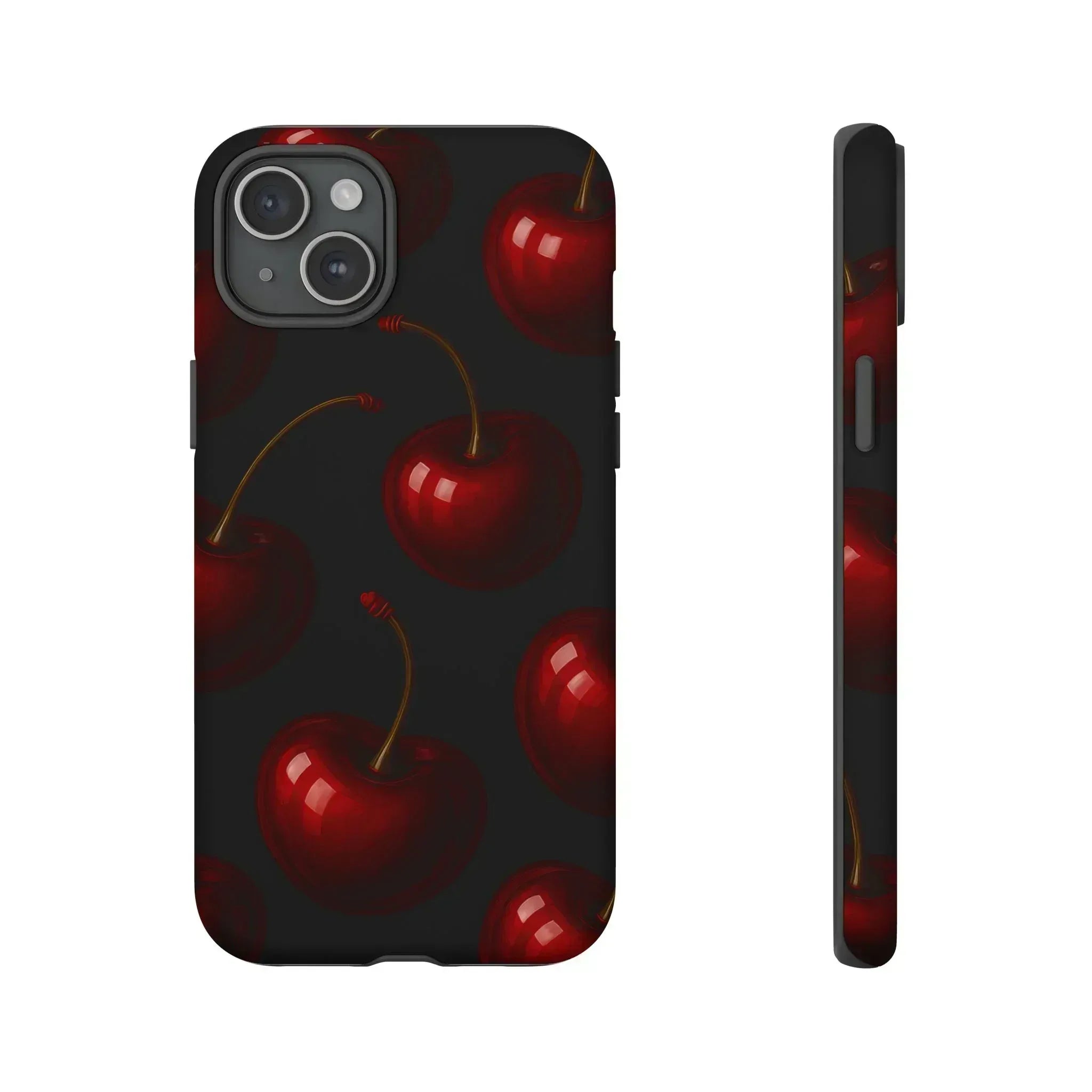 Cherry Phone Case for iPhone X-16 and Galaxy S20-S25 - KARARMDESIGN