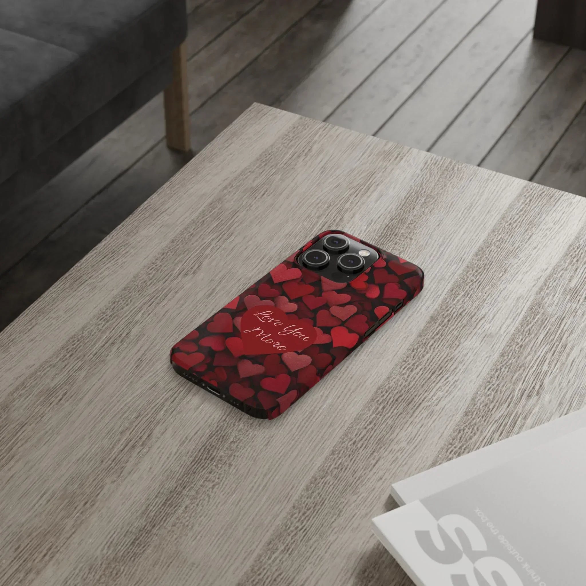 Love You More Phone Case Slim Phone Cases for iPhone 11-17 - KARARMDESIGN