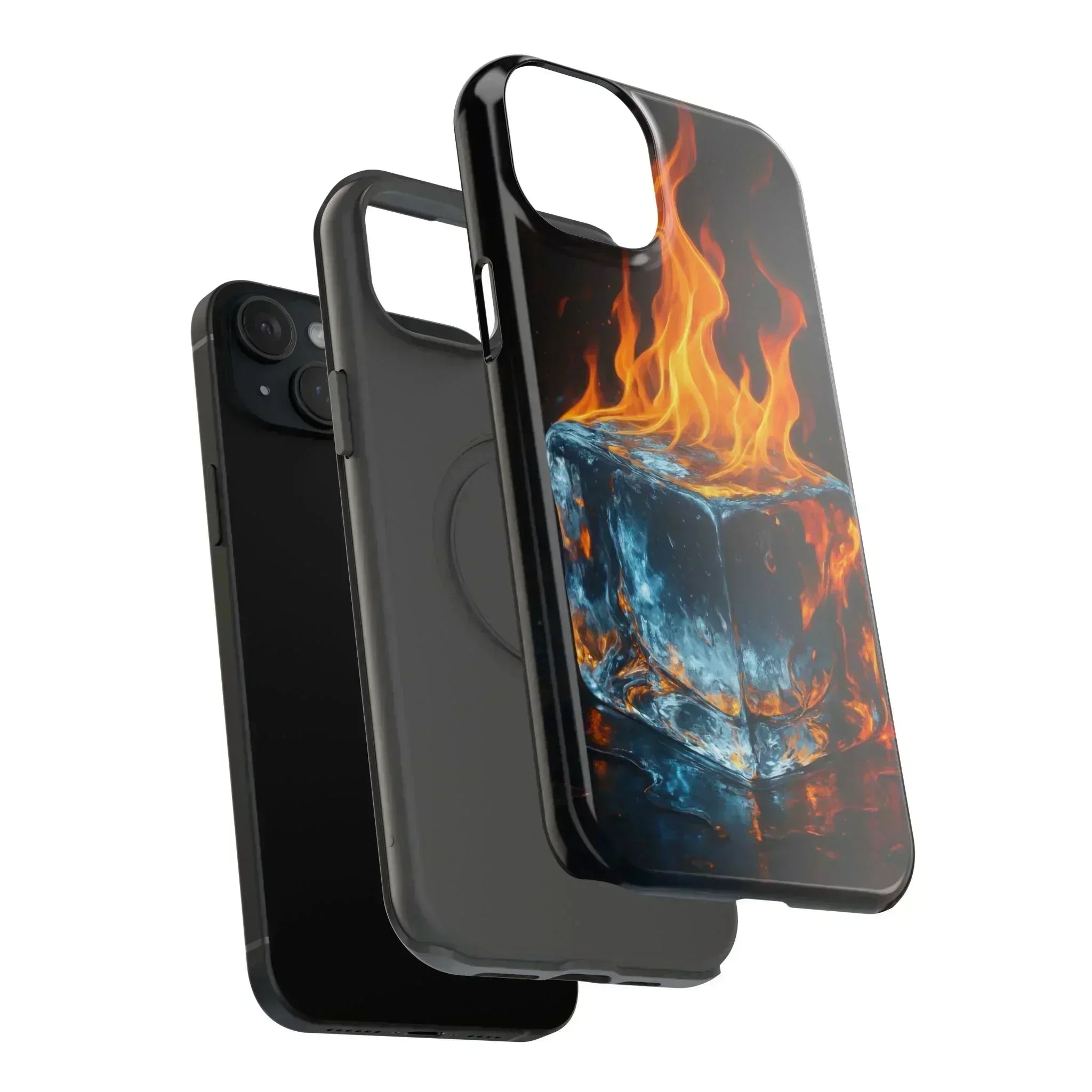 Flame Ice Phone Case for iPhone 12-16 and Galaxy S21-S22 - KARARMDESIGN