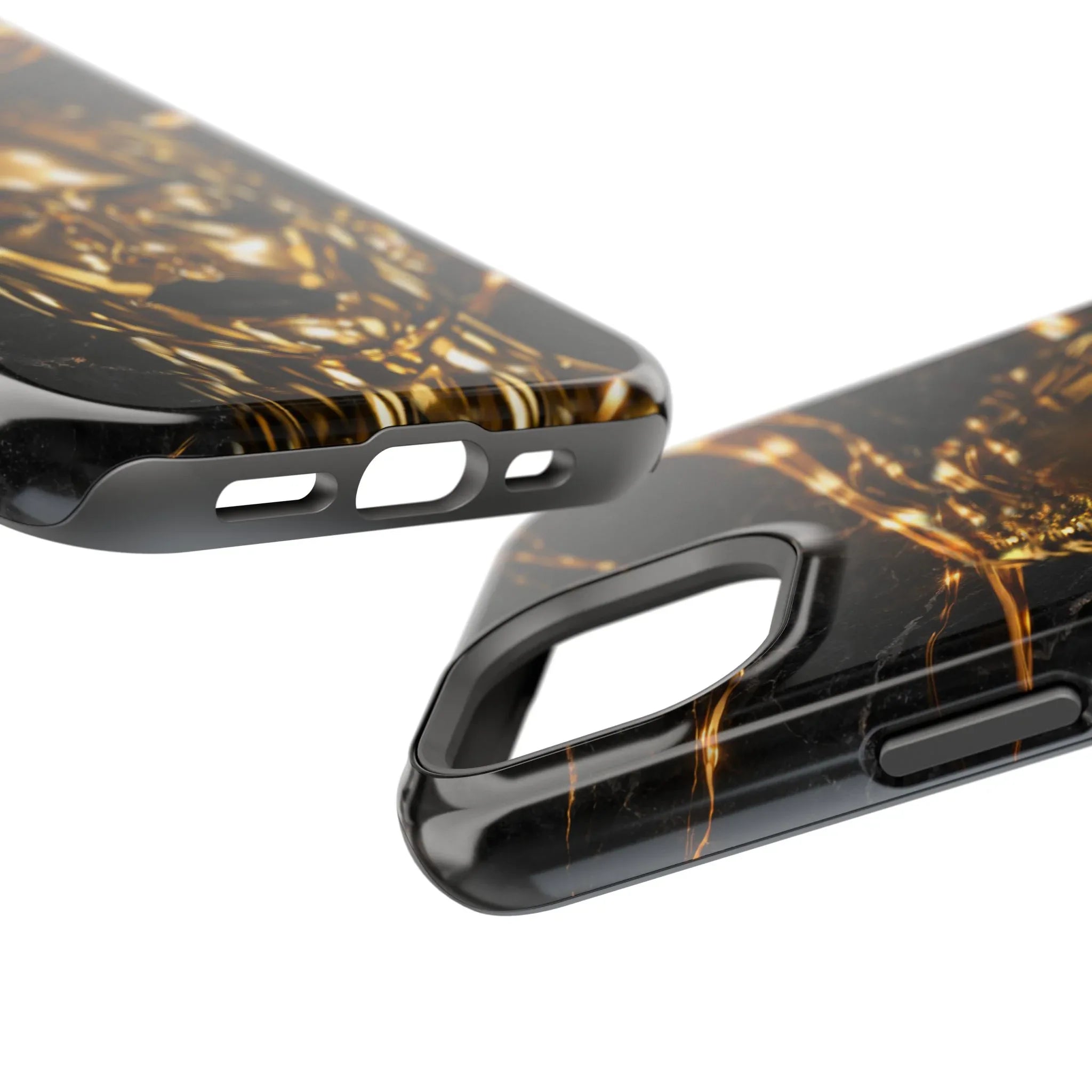 Luxury Gold Portrait Phone Case for iPhone 11-17 and Galaxy S21-S25 - KARARMDESIGN