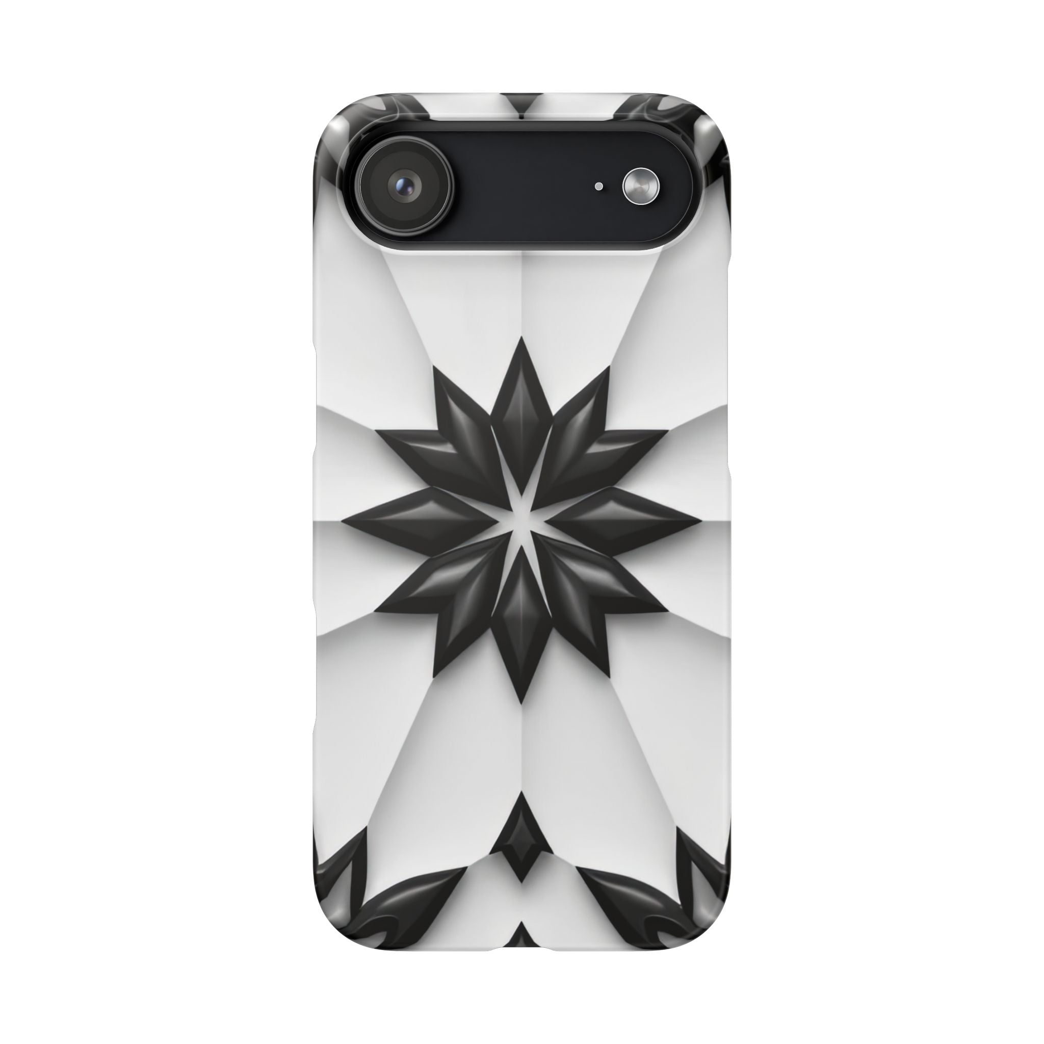 Black & White Geometric Snap Case for iPhone & Samsung Galaxy