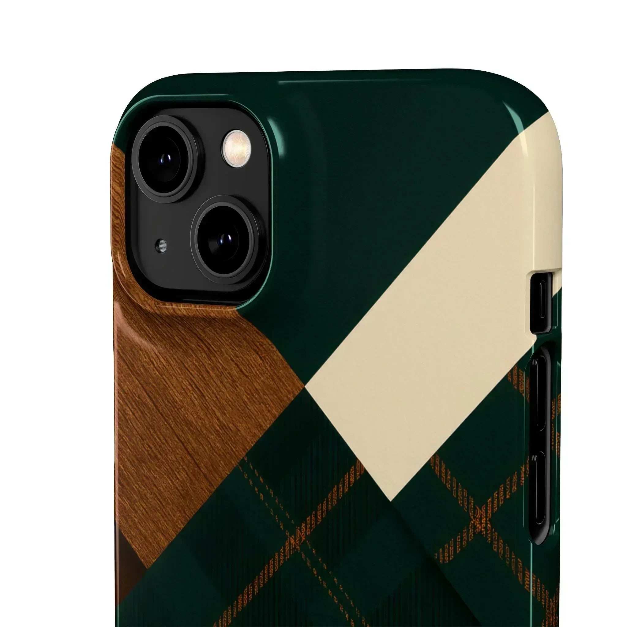 Rustic Green Phone Case for iPhone 8-16 and Galaxy S20-S24 - KARARMDESIGN