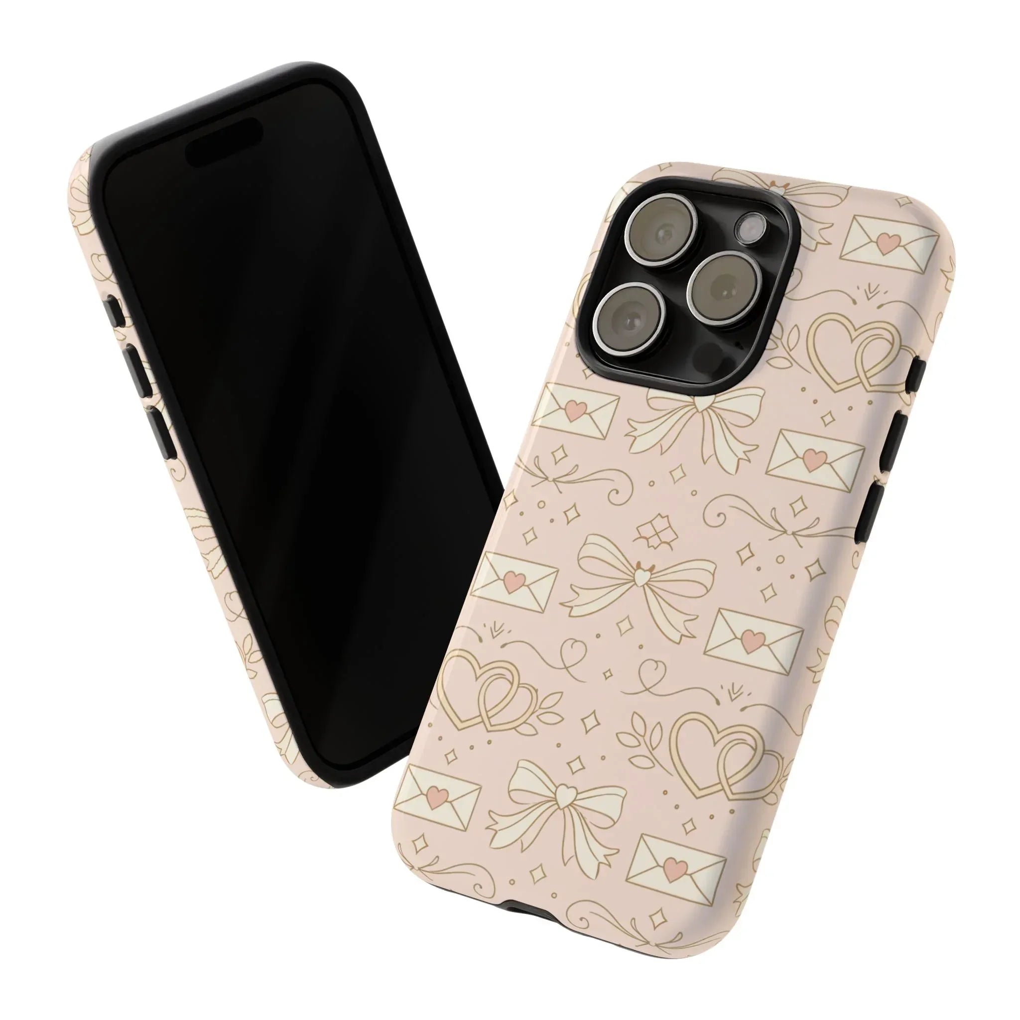 Sweet Romance Tough Phone Case for iPhone 11–17 & Galaxy S10–S25 - KARARMDESIGN