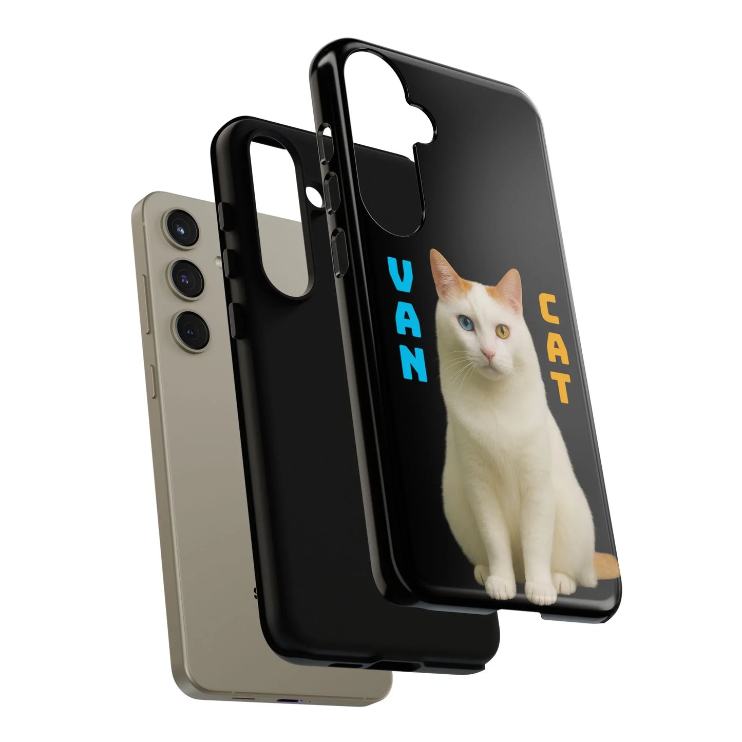 VAN CAT Phone Case for iPhone 8-16 and Samsung Galaxy S20-S25 Models