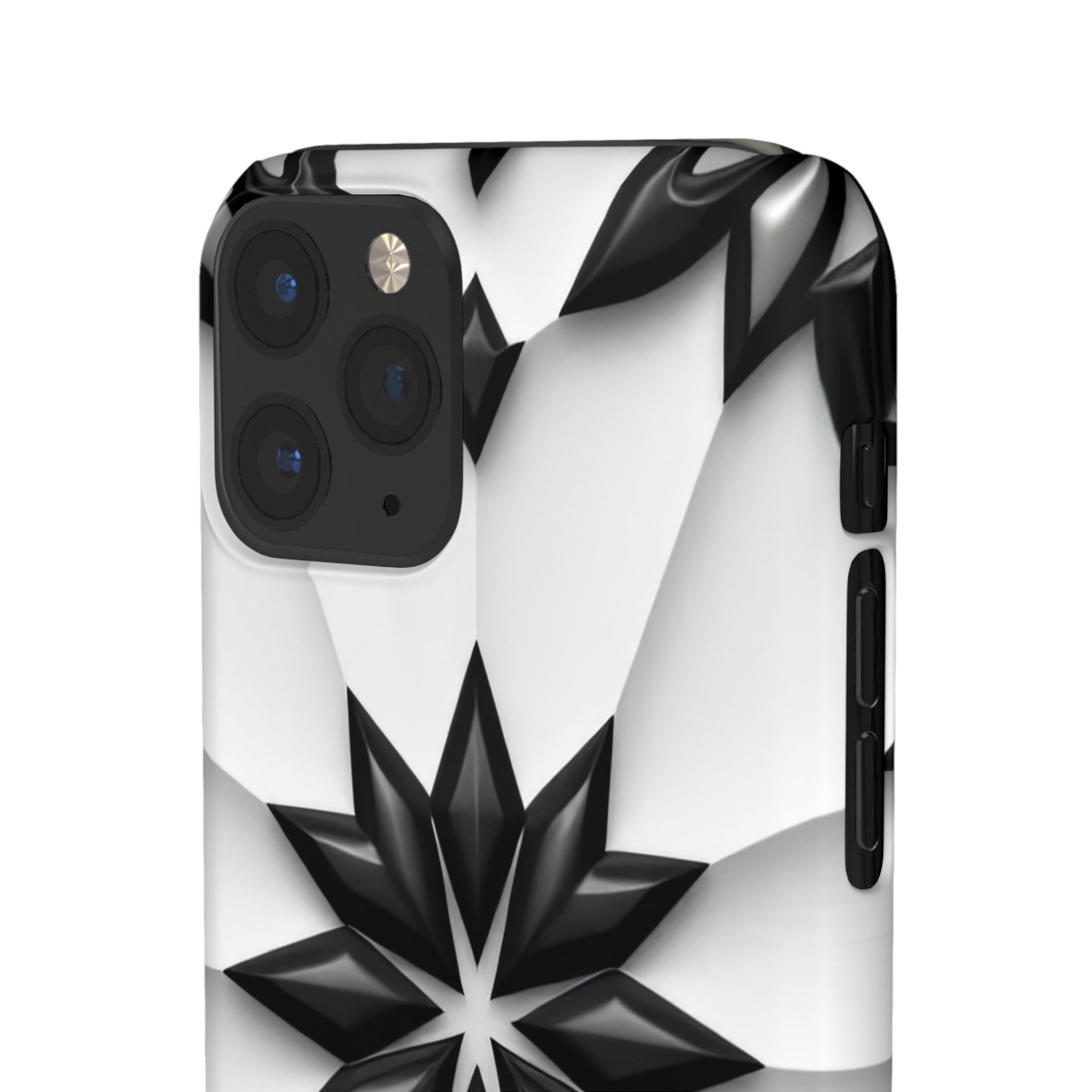 Black & White Geometric Snap Case for iPhone & Samsung Galaxy